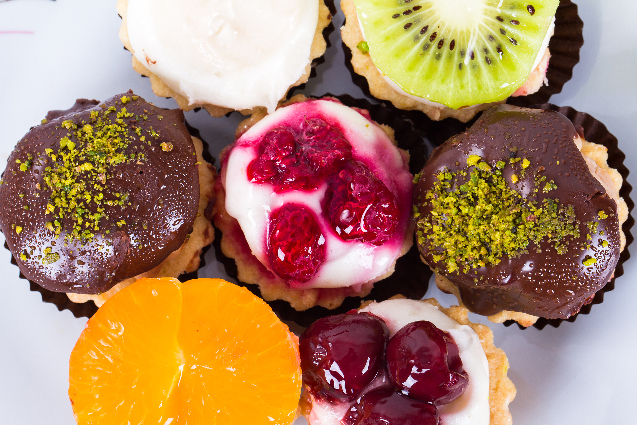 colorful delicious cakes