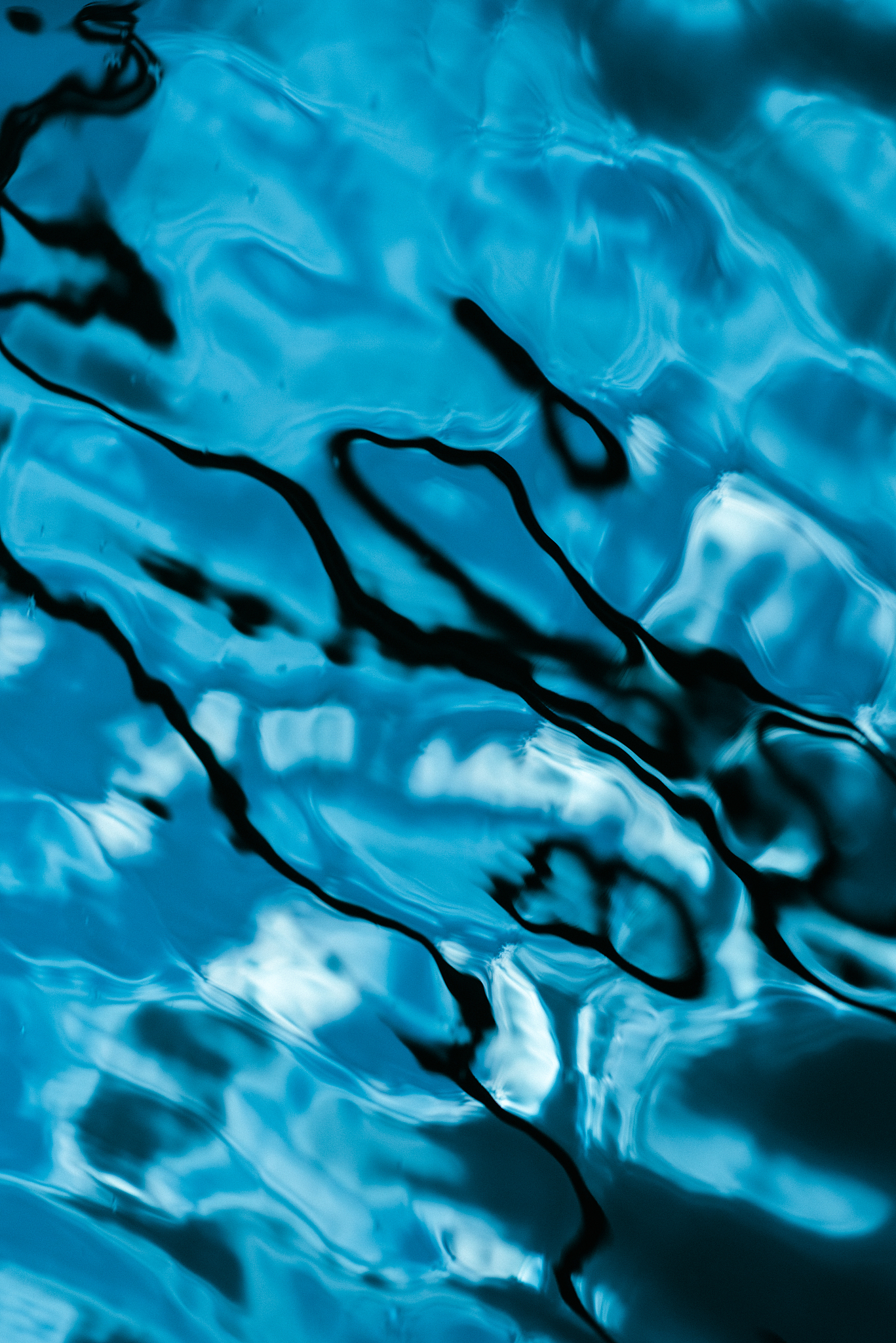 deep blue water surface background