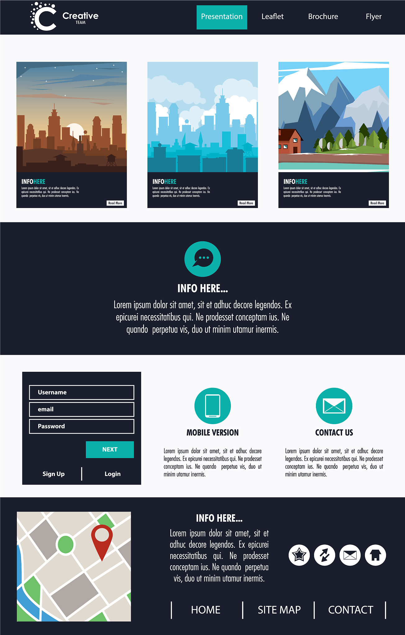 urban website template