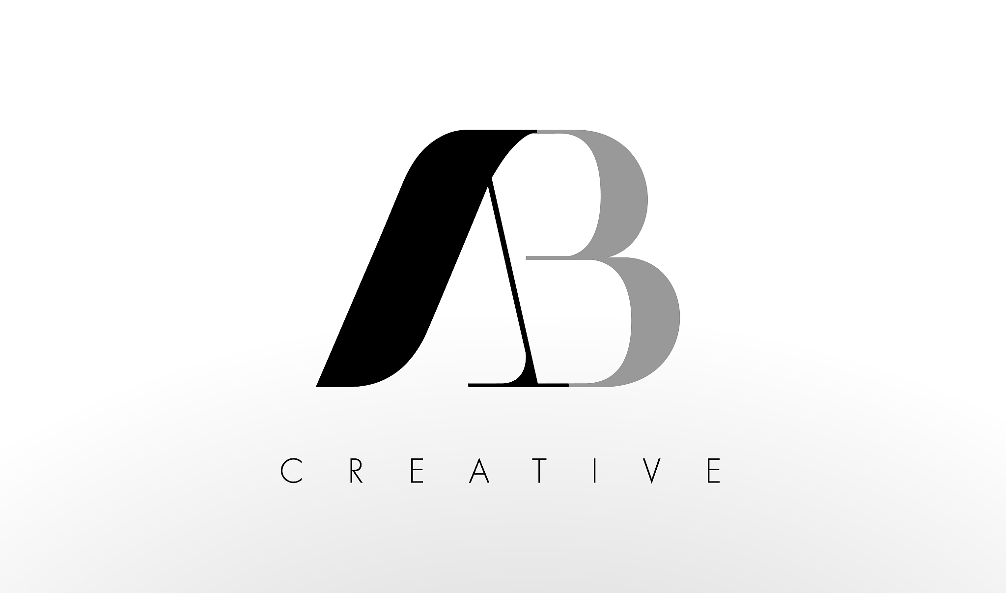 a b letter logo design creative ab letters icon
