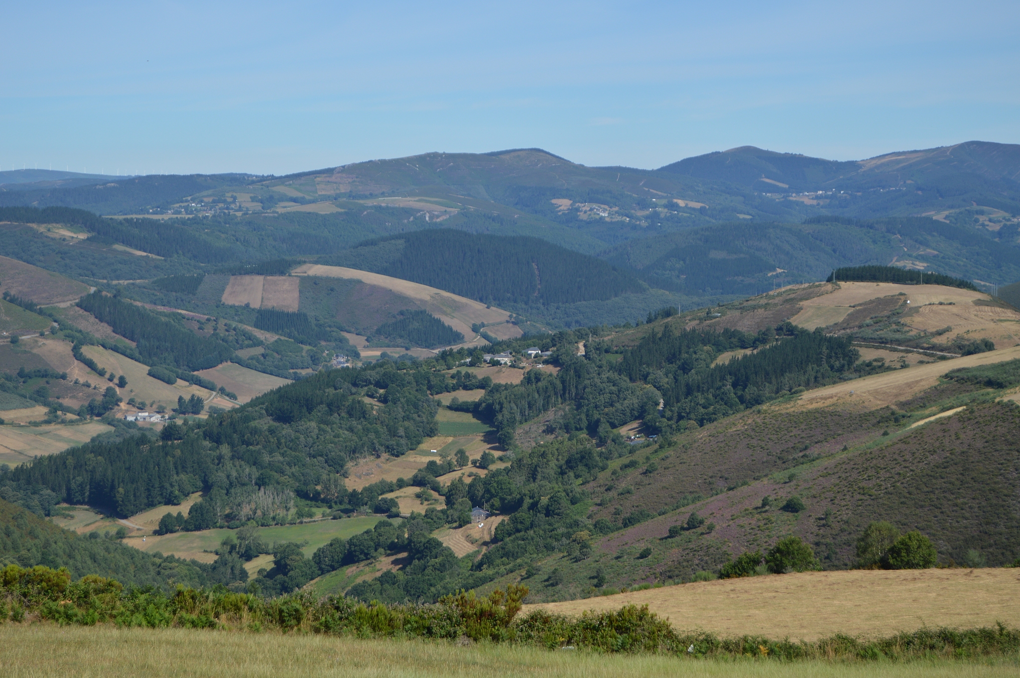 majestic mountains of galicia full of valleys pine forests meado