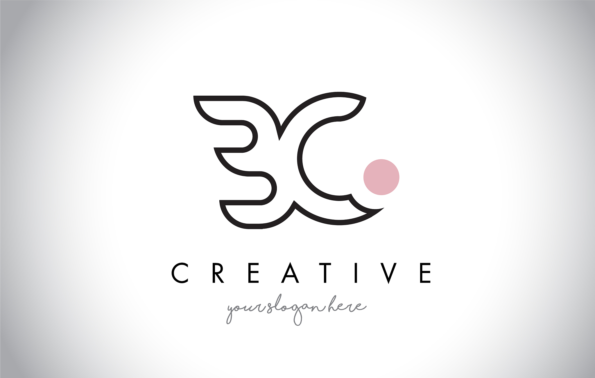 bc letter logo design with creative modern trendy