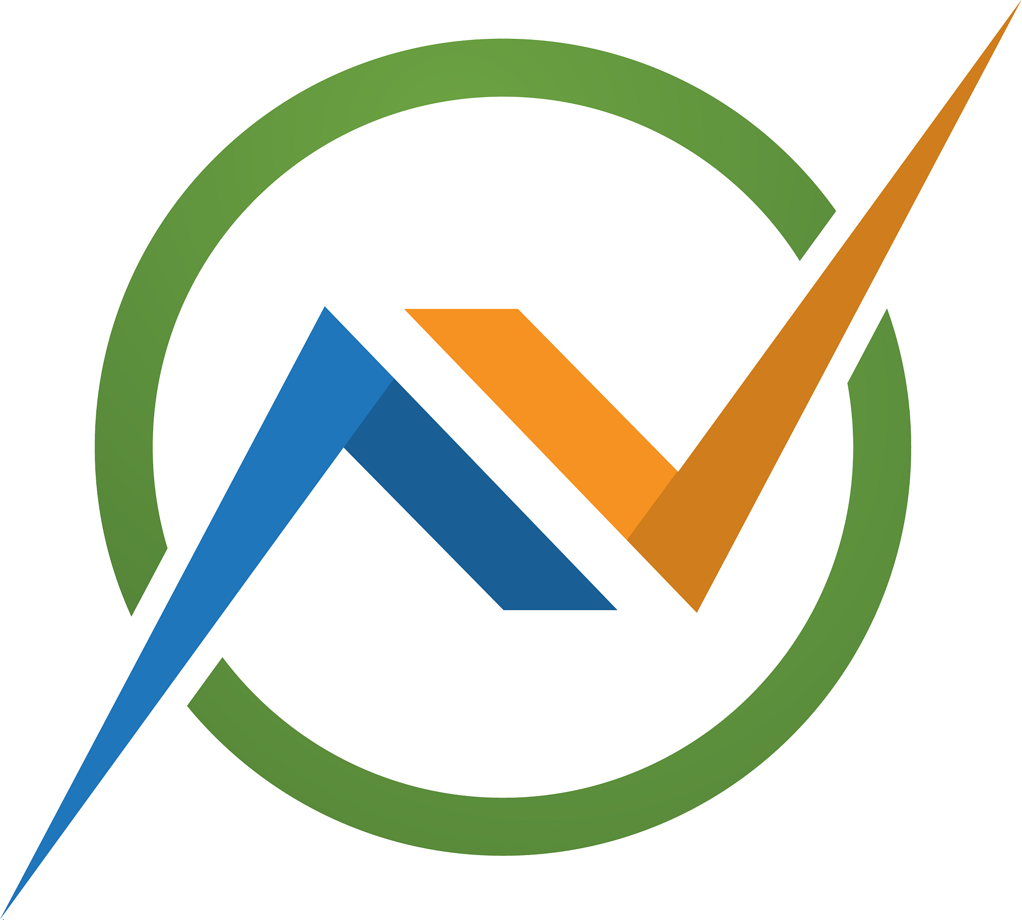 n letter logo template icon