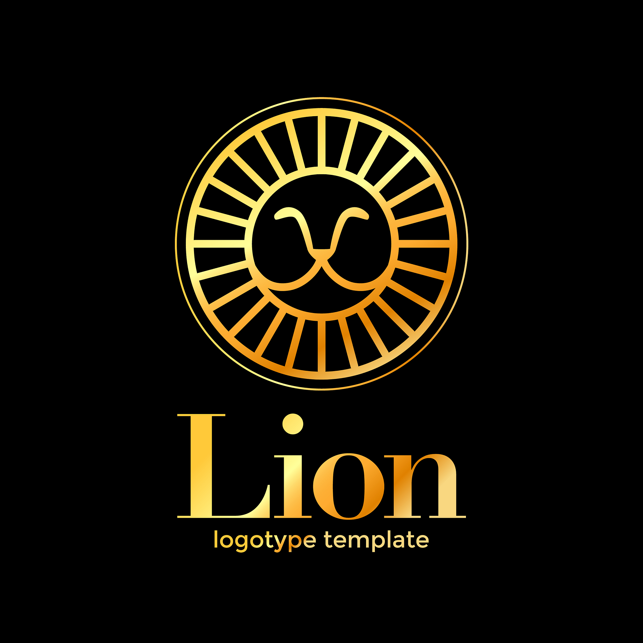 lion logotype template