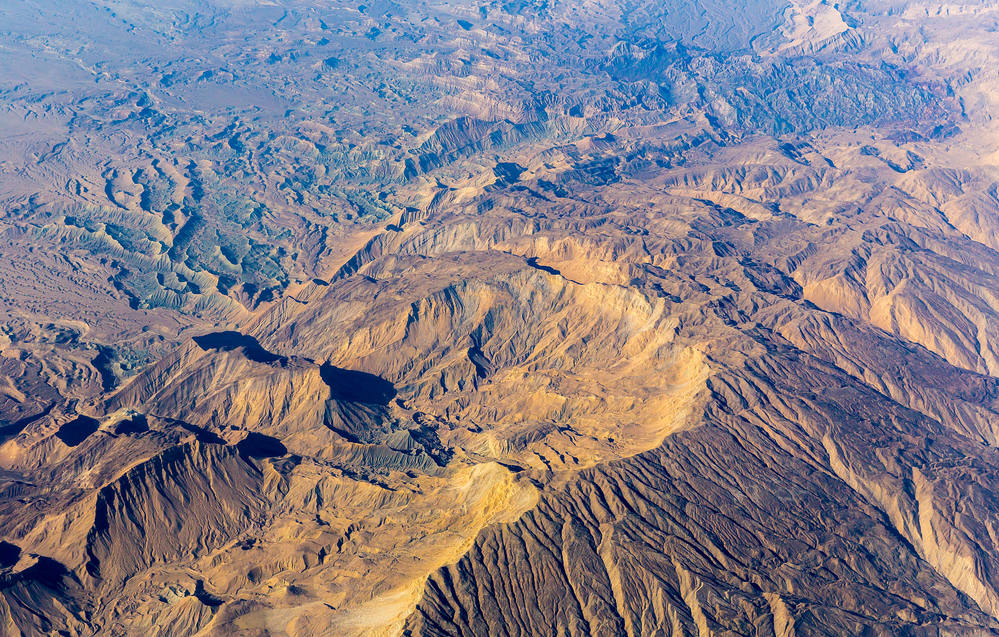 mountains aerial view
