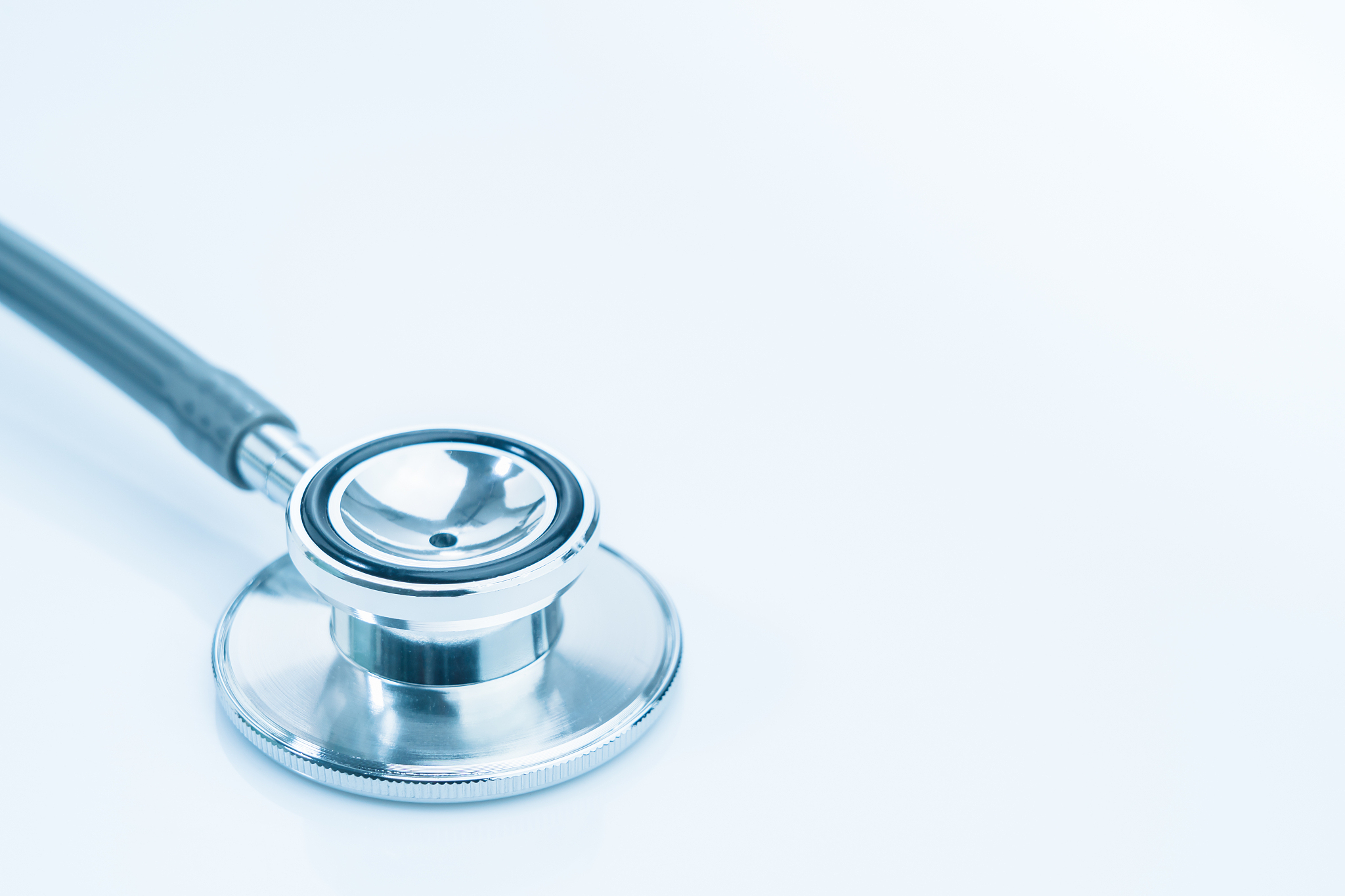 medical stethoscope for doctor checkup on table
