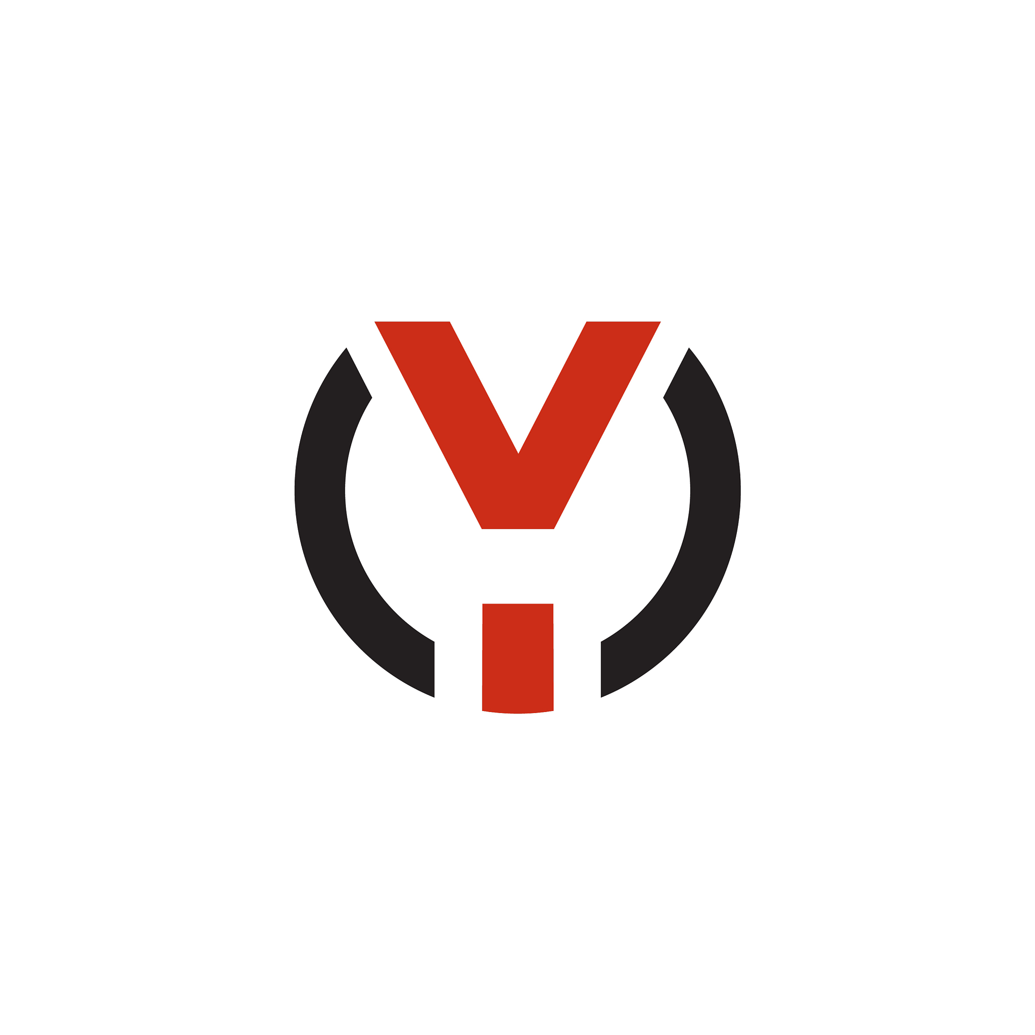 y letter initial icon logo design template