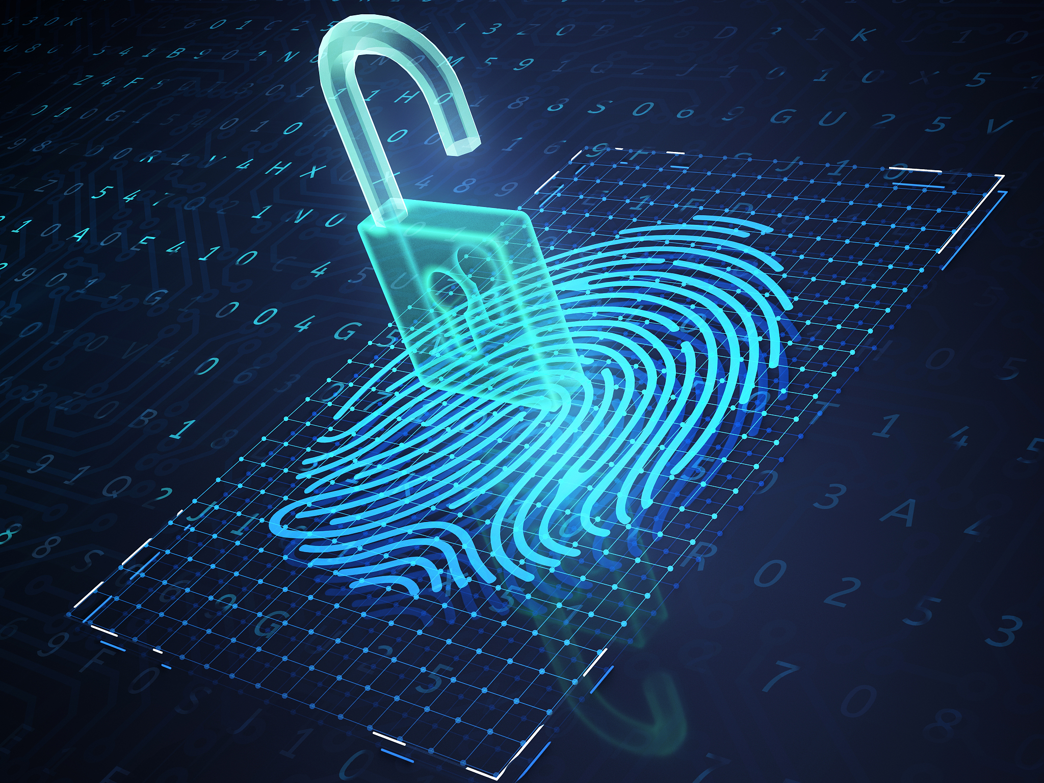 online banking and fingerprint authentication technology.