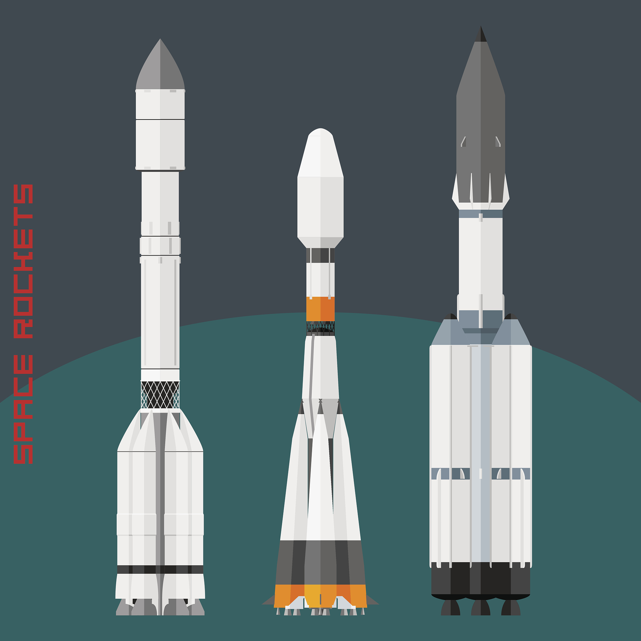 russian space rockets set