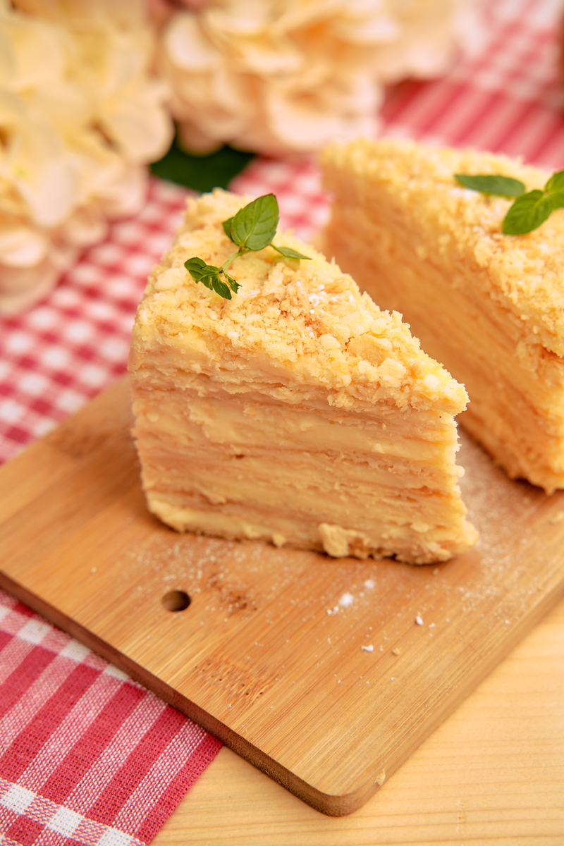 无黄油千层蛋糕简单做法 - 300字详细步骤