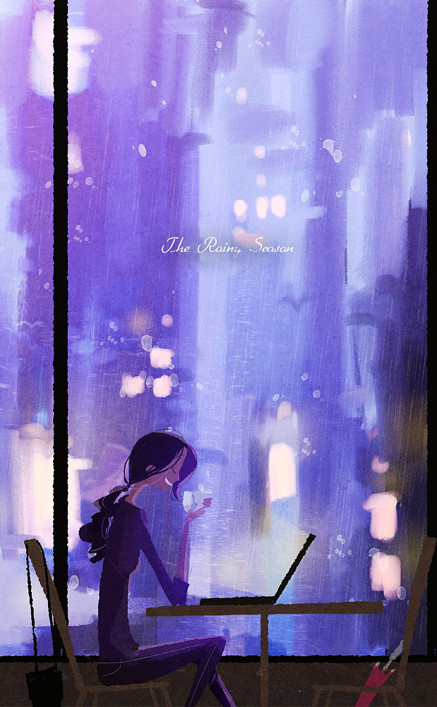 把下着雨一位少女躺在雨里昏迷写的优美