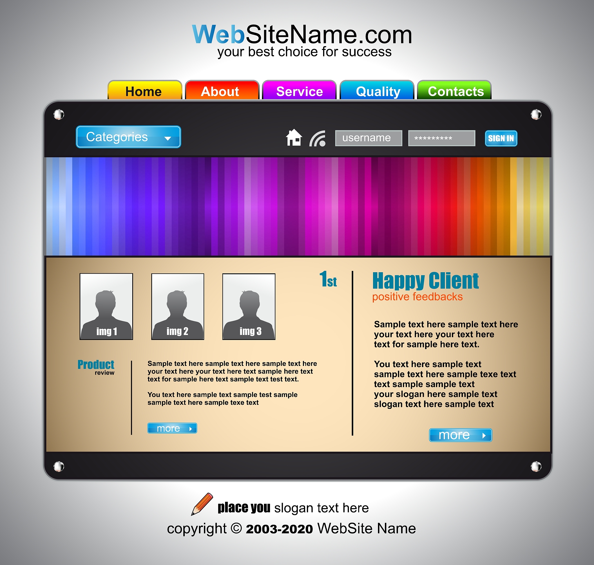 website template