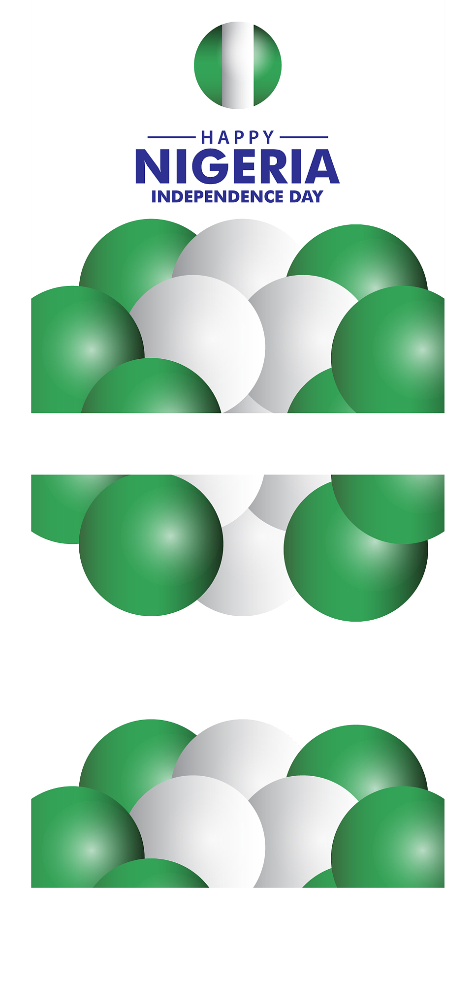 happy nigeria independence day template design