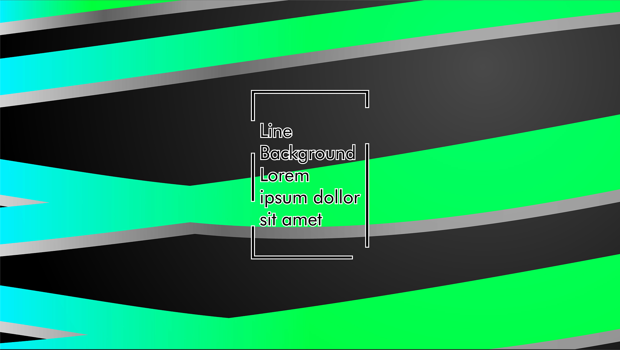 abstract wave background with green gradient
