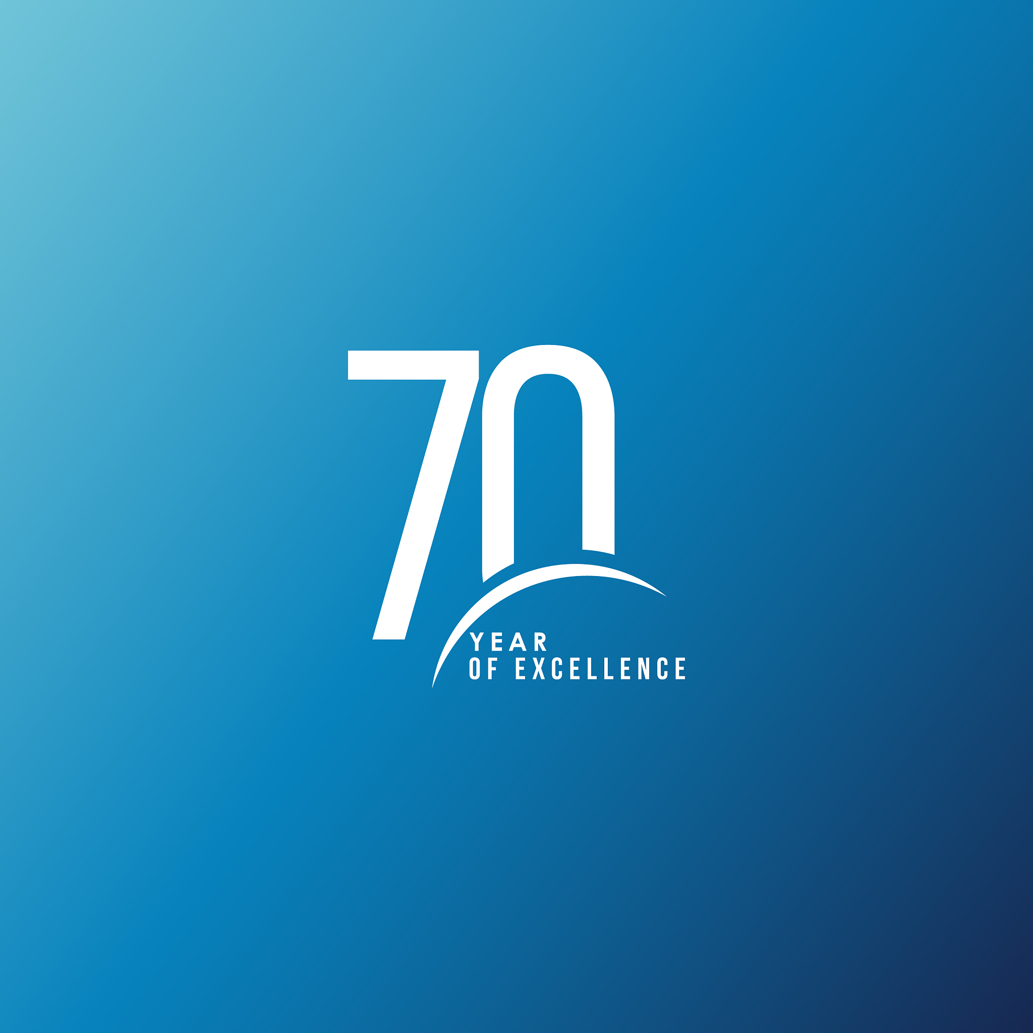70 year excellence template design