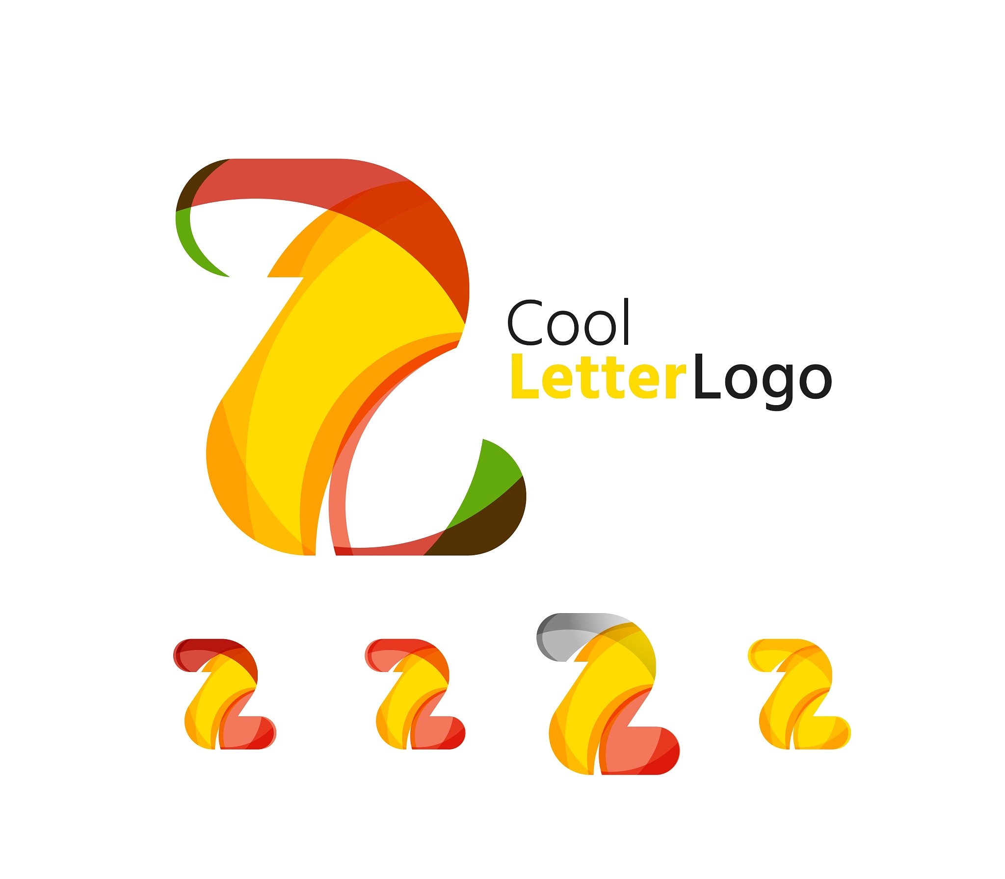 set of abstract z letter company logos business