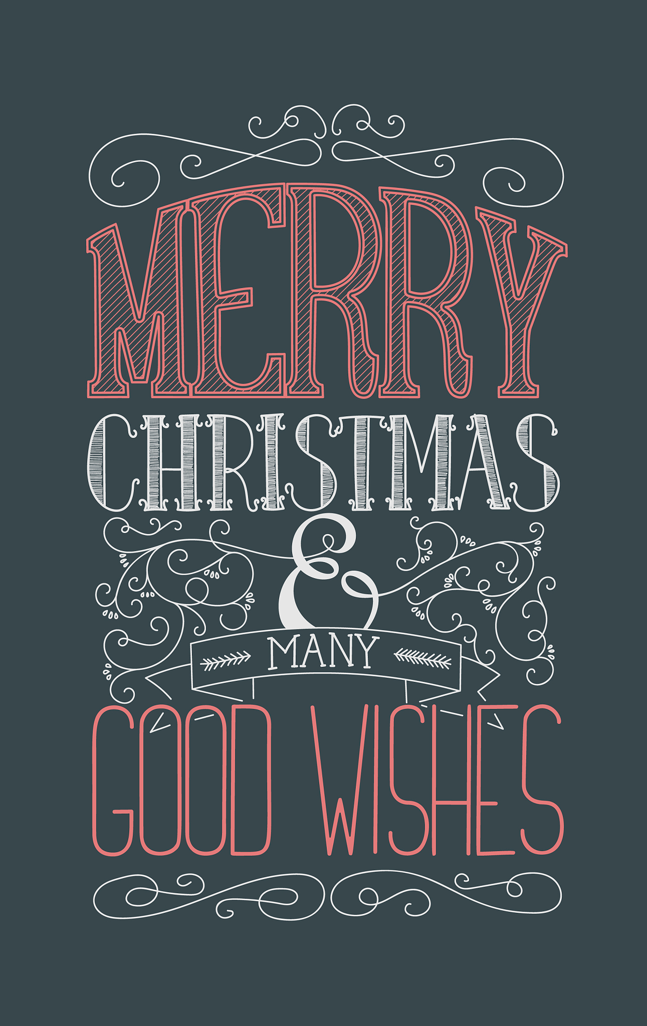 merry christmas lettering
