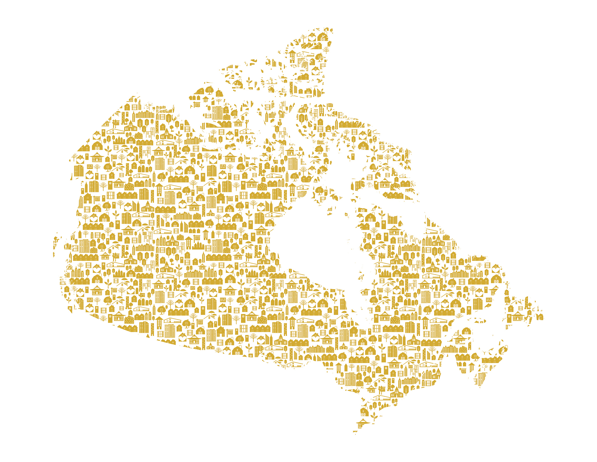 map of canada, real estate concept