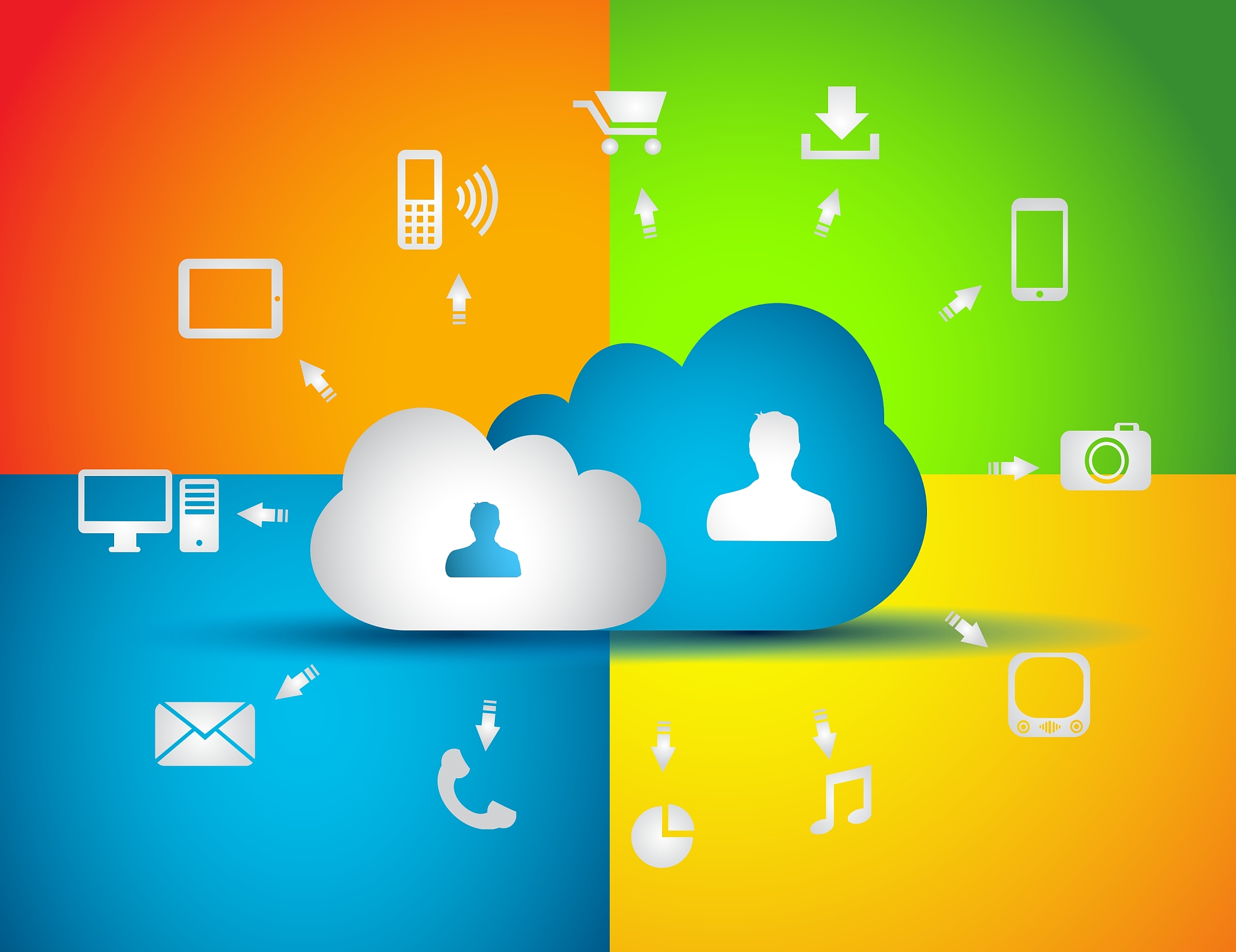 cloud computing concept background