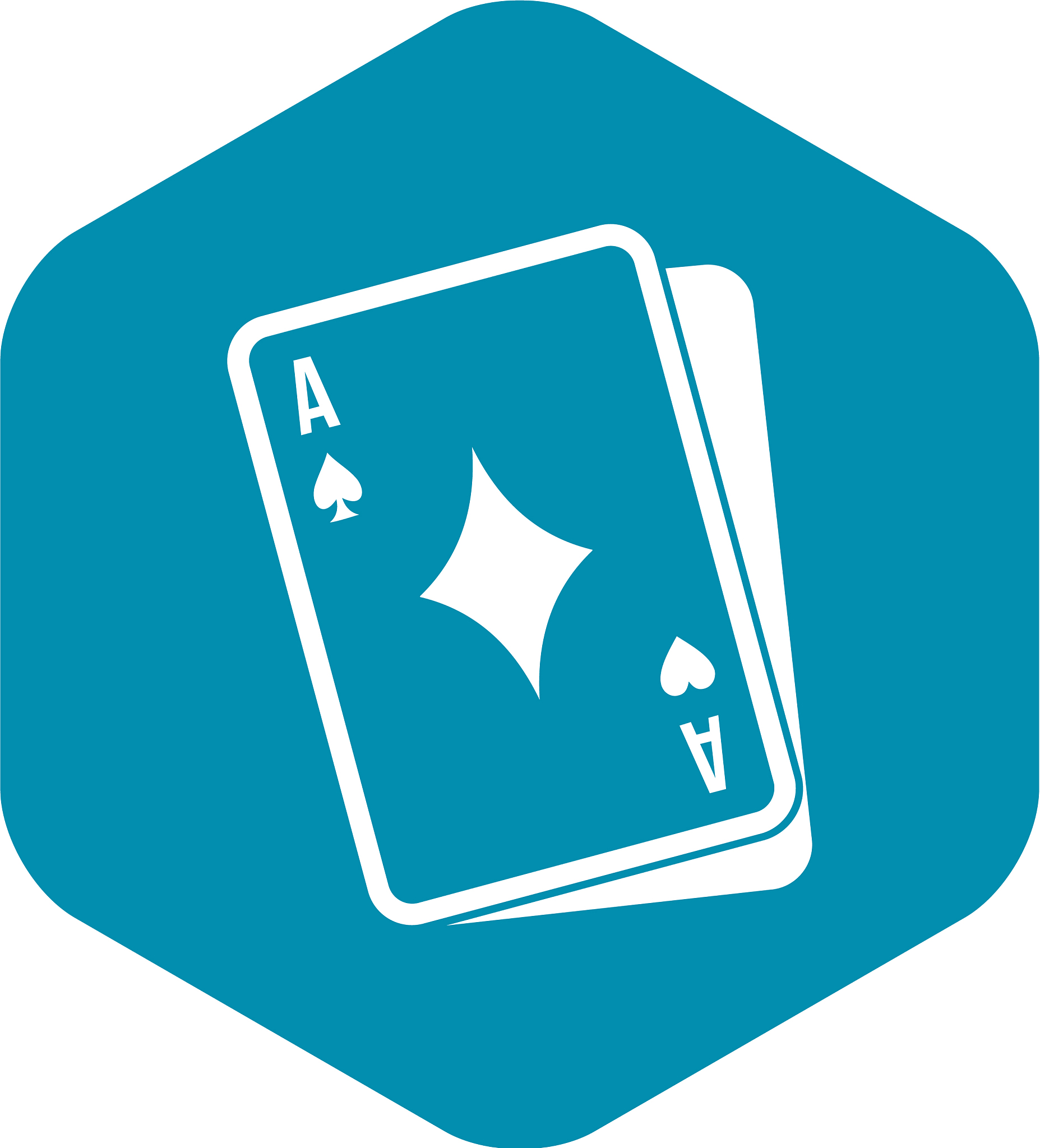 playing card icon simple style