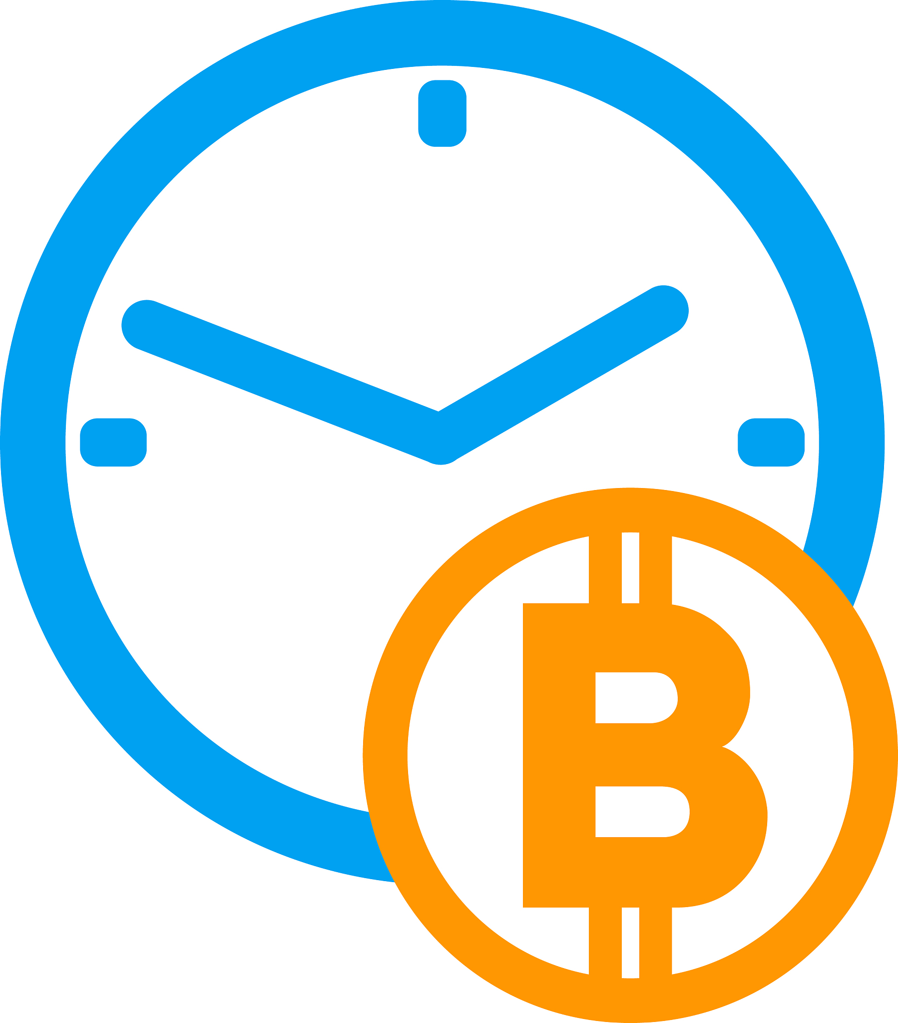 bitcoin credit flat icon