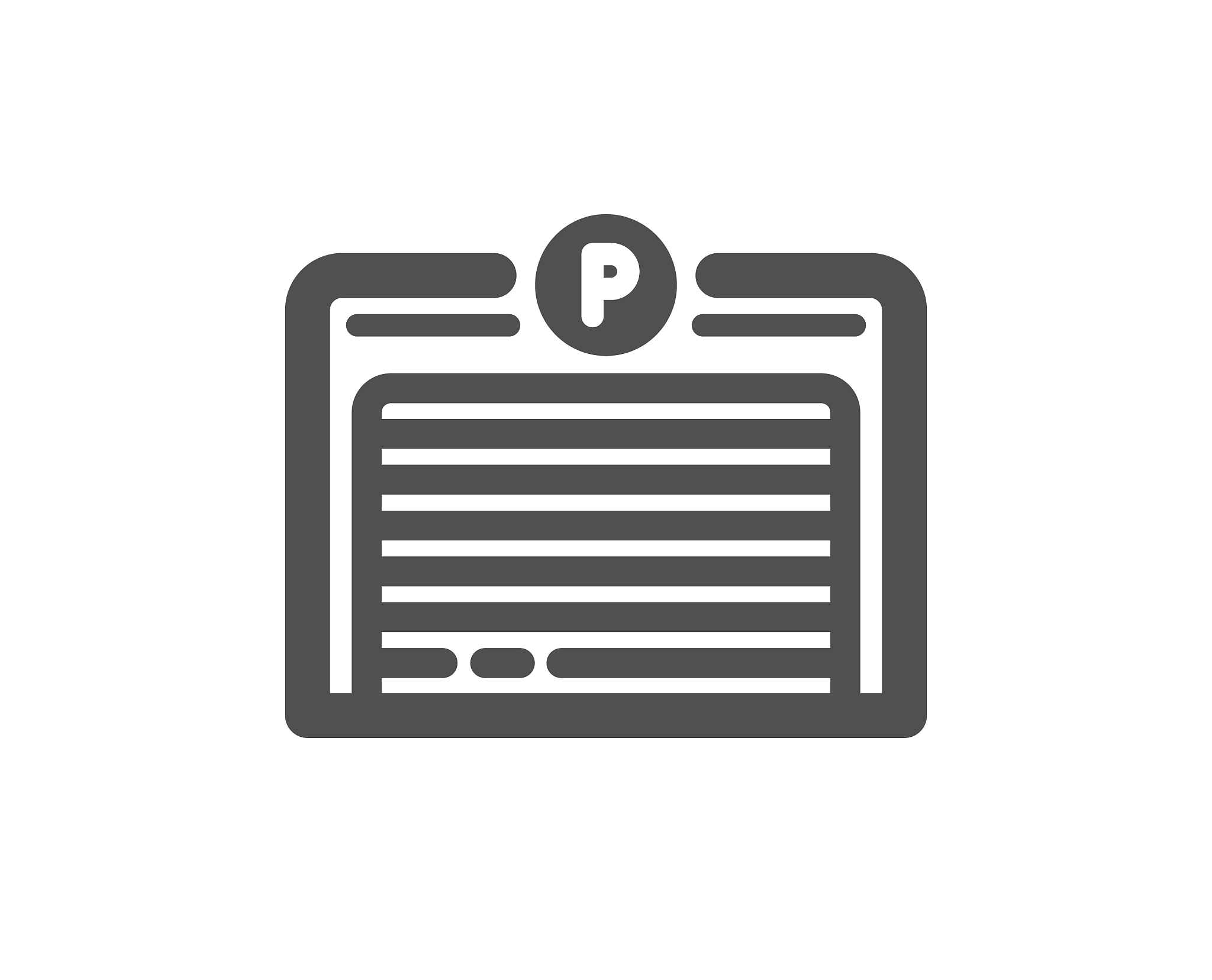 parking garage icon auto park sign