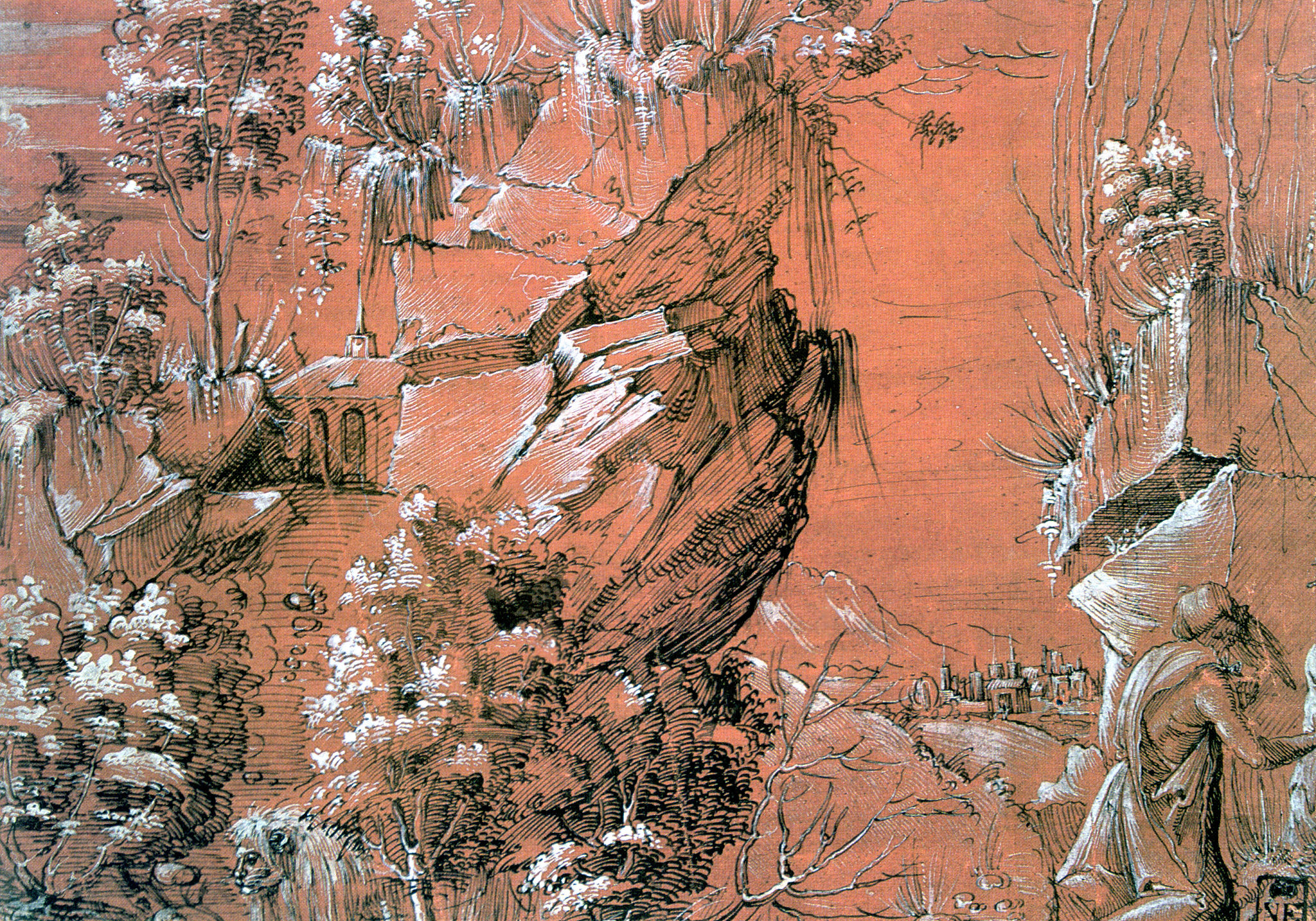 'saint jerome in the garden', 15th century, painting