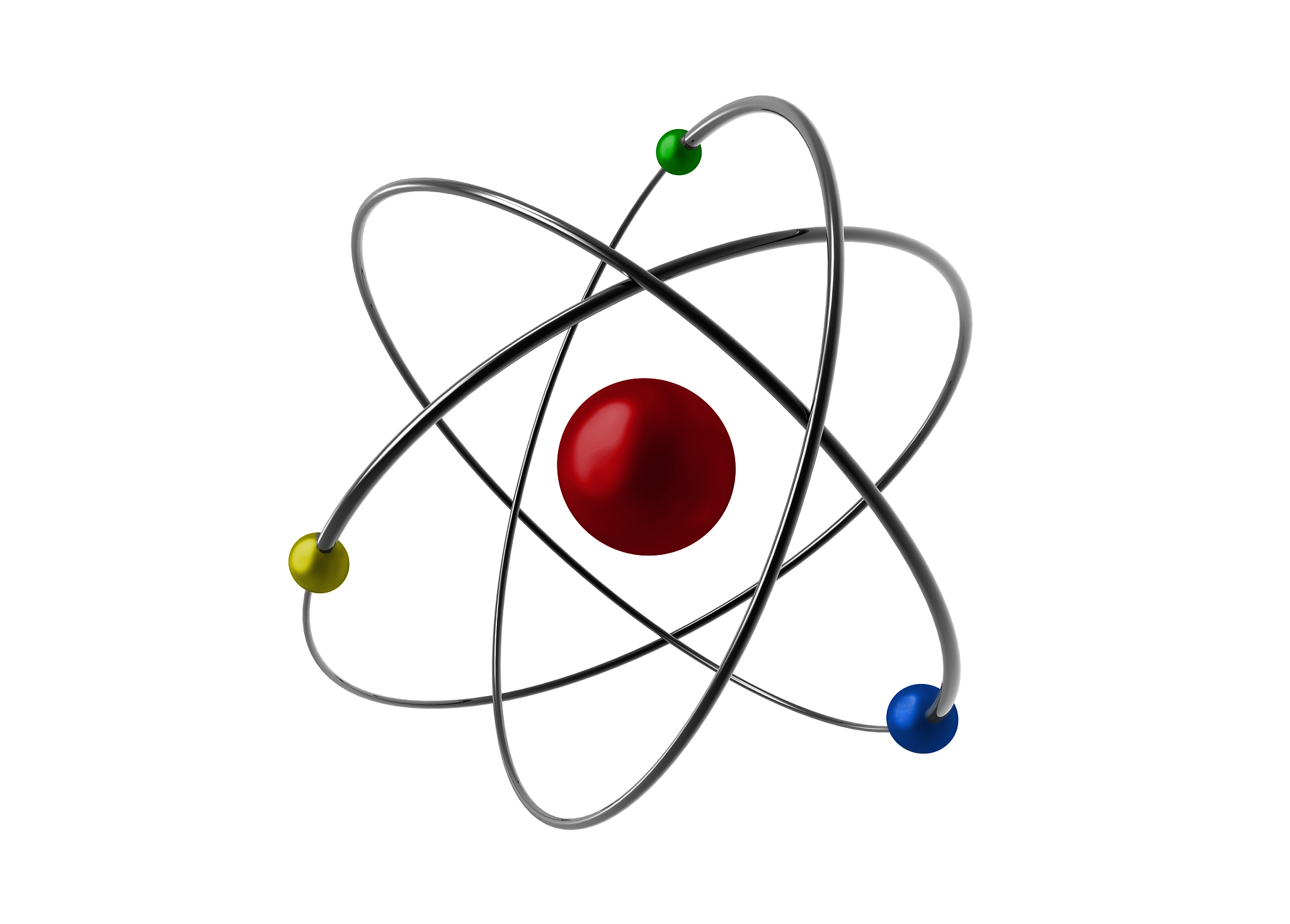 illustrated of an atom