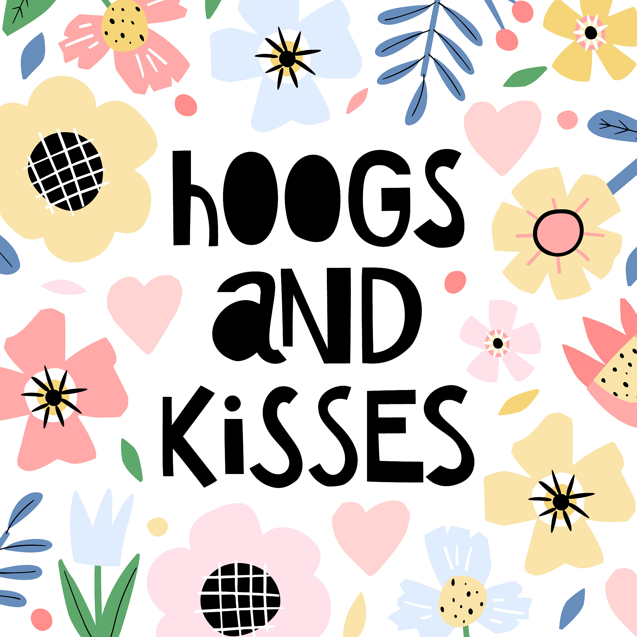 floral card with funny text