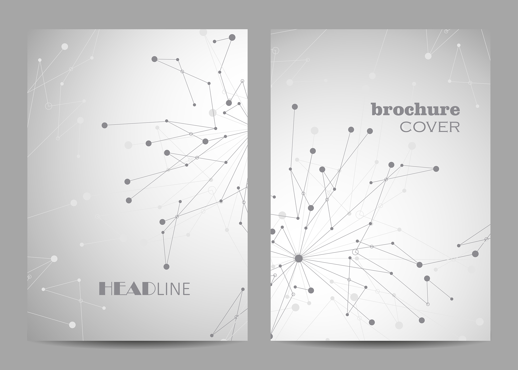 vector templates for brochure cover in a4 size.