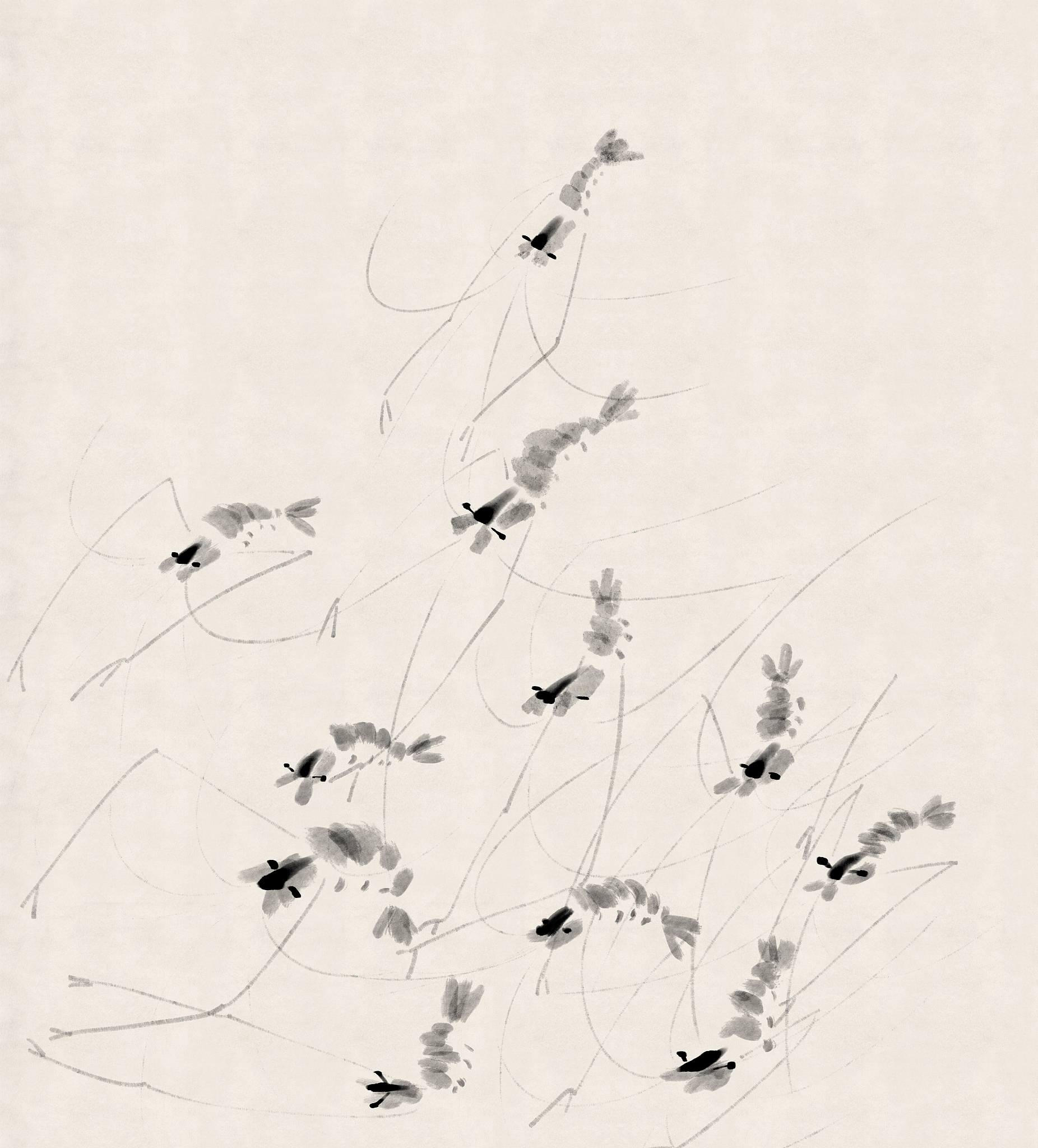董晓龙虾画：虾王之作，艺术与收藏的完美结合