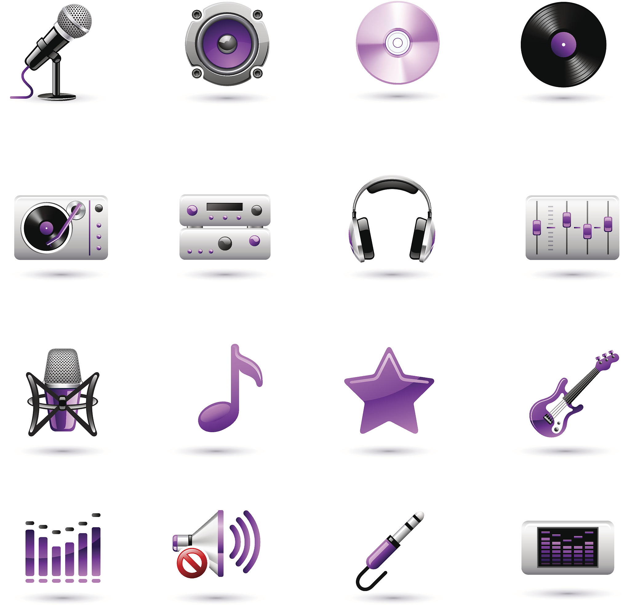 music icon set