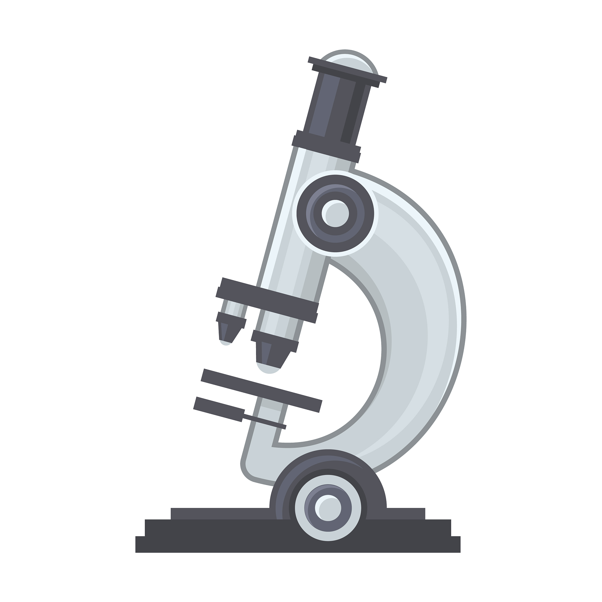 laboratory microscope icon on white background