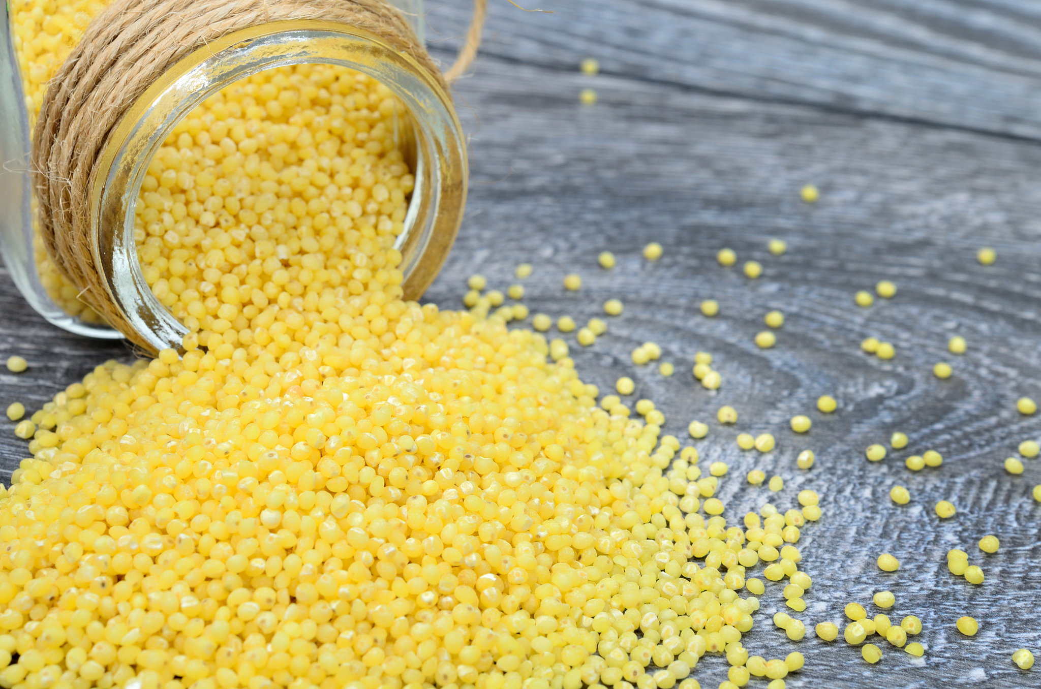 millet seed on table