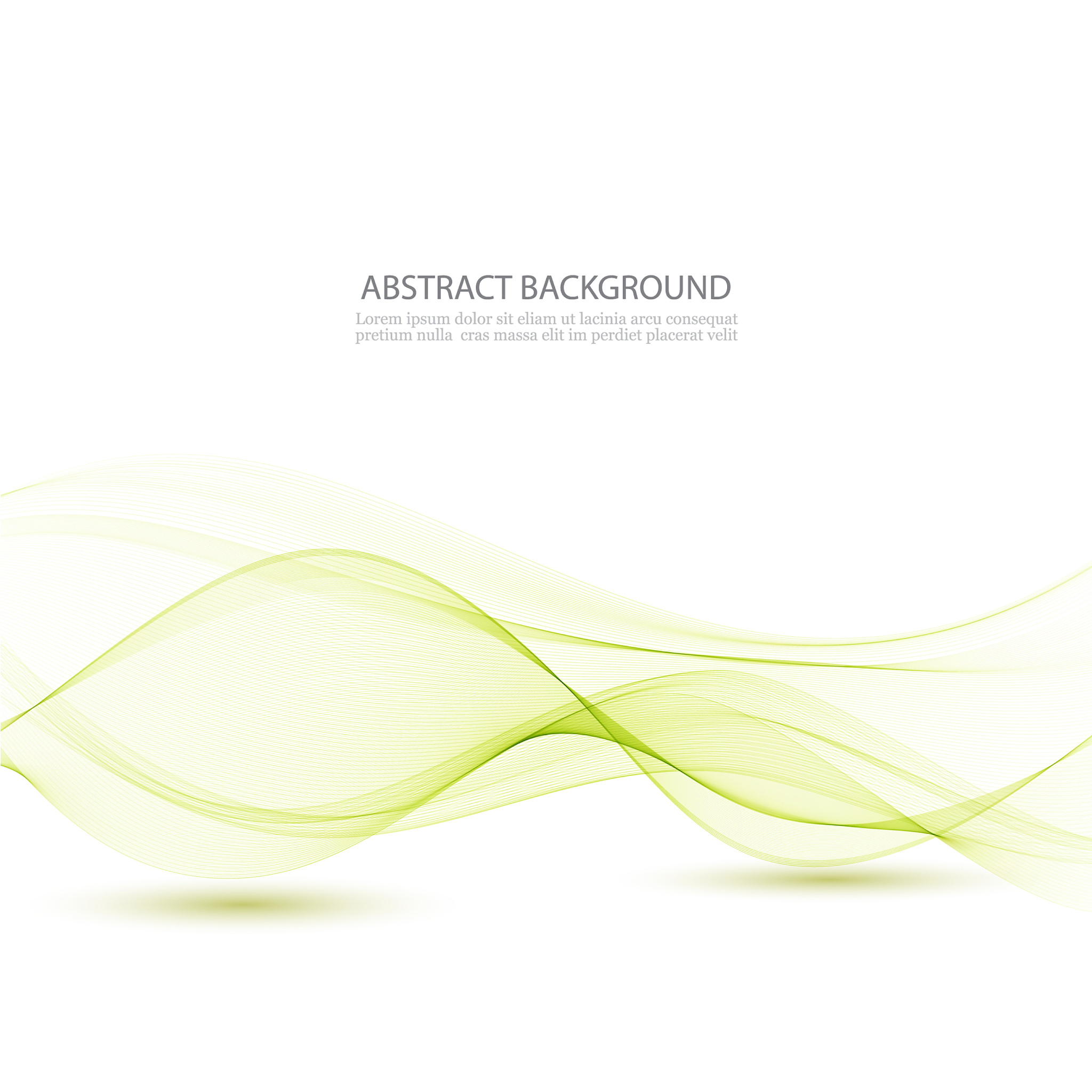 abstract green wavy lines colorful