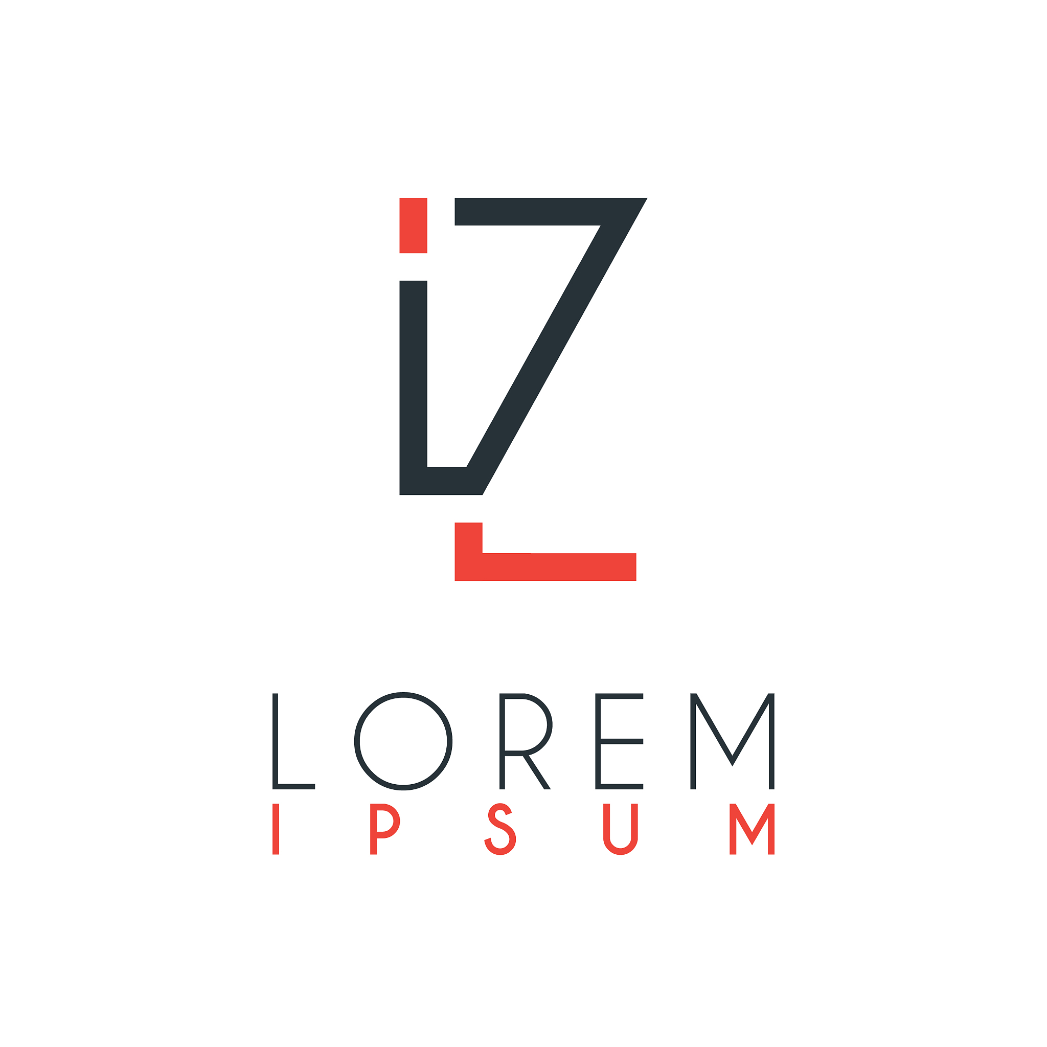 the logo between letter i and letter z or iz
