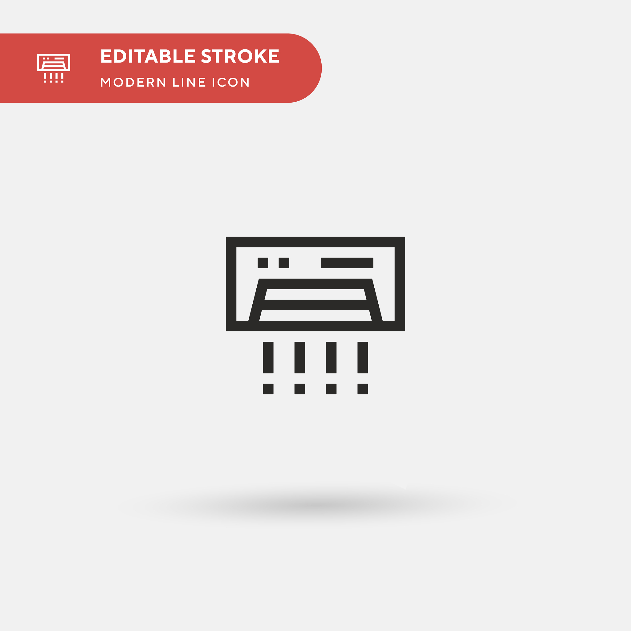 air conditioner simple icon