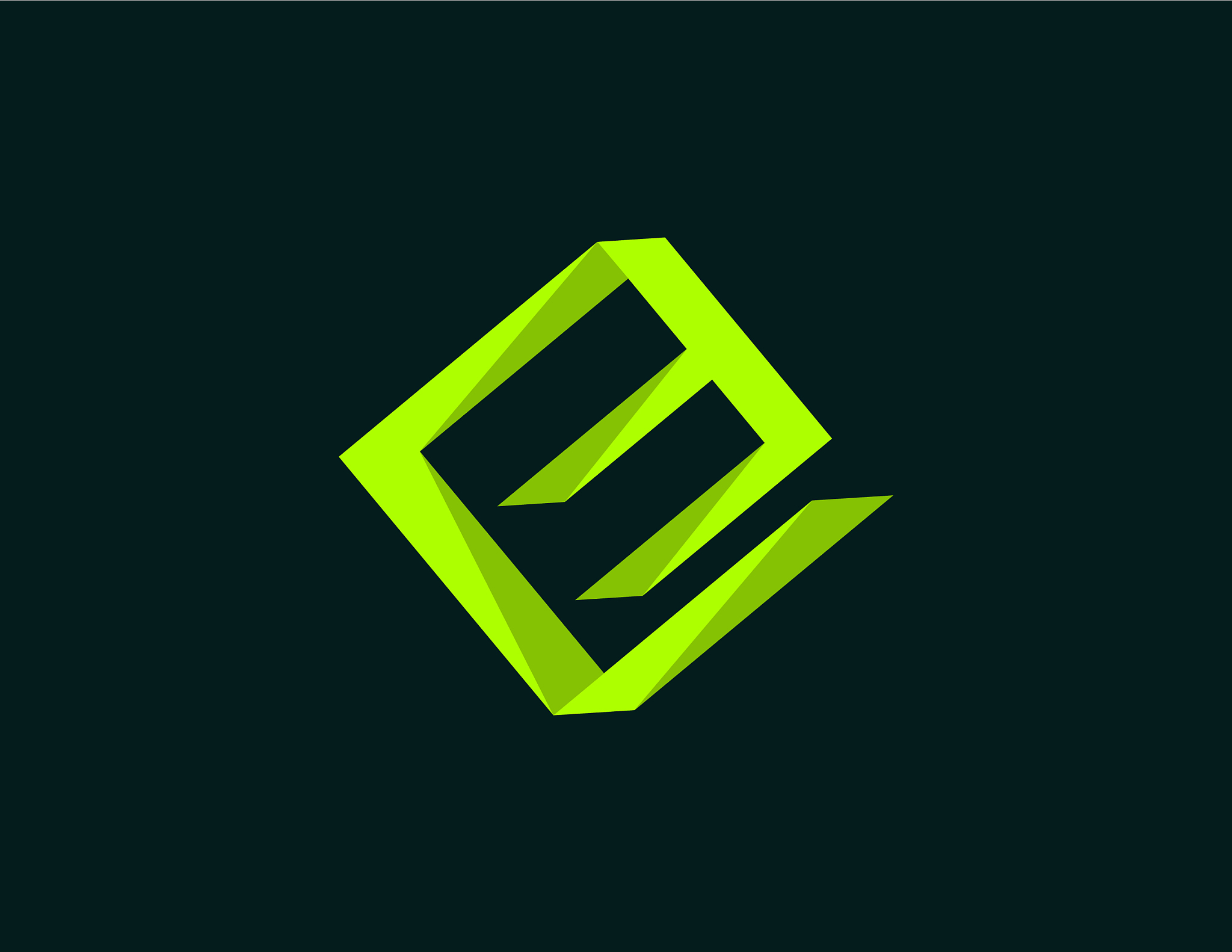 letter e box creative modern business logo