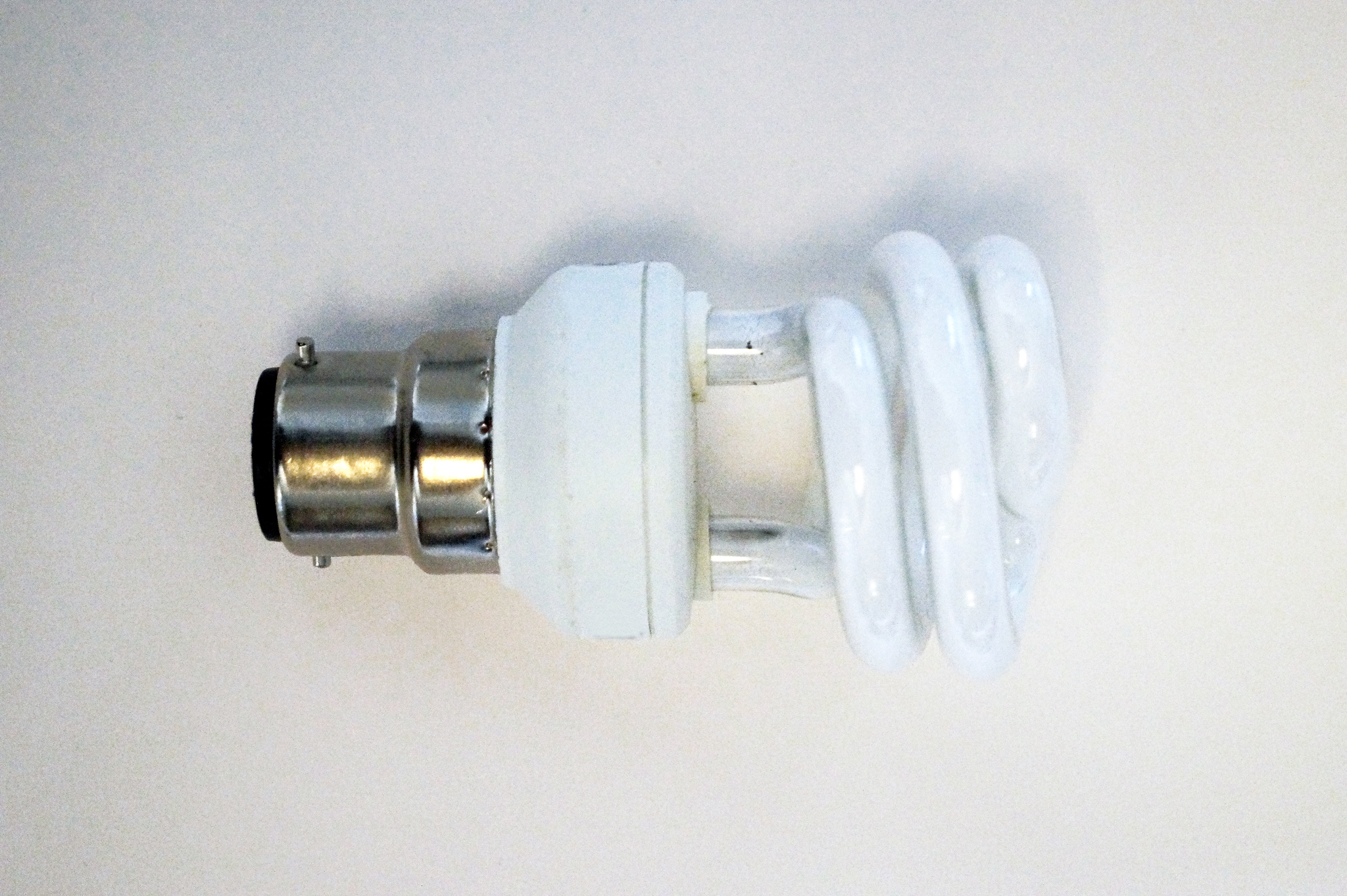 compact florescent bulb isolated on white