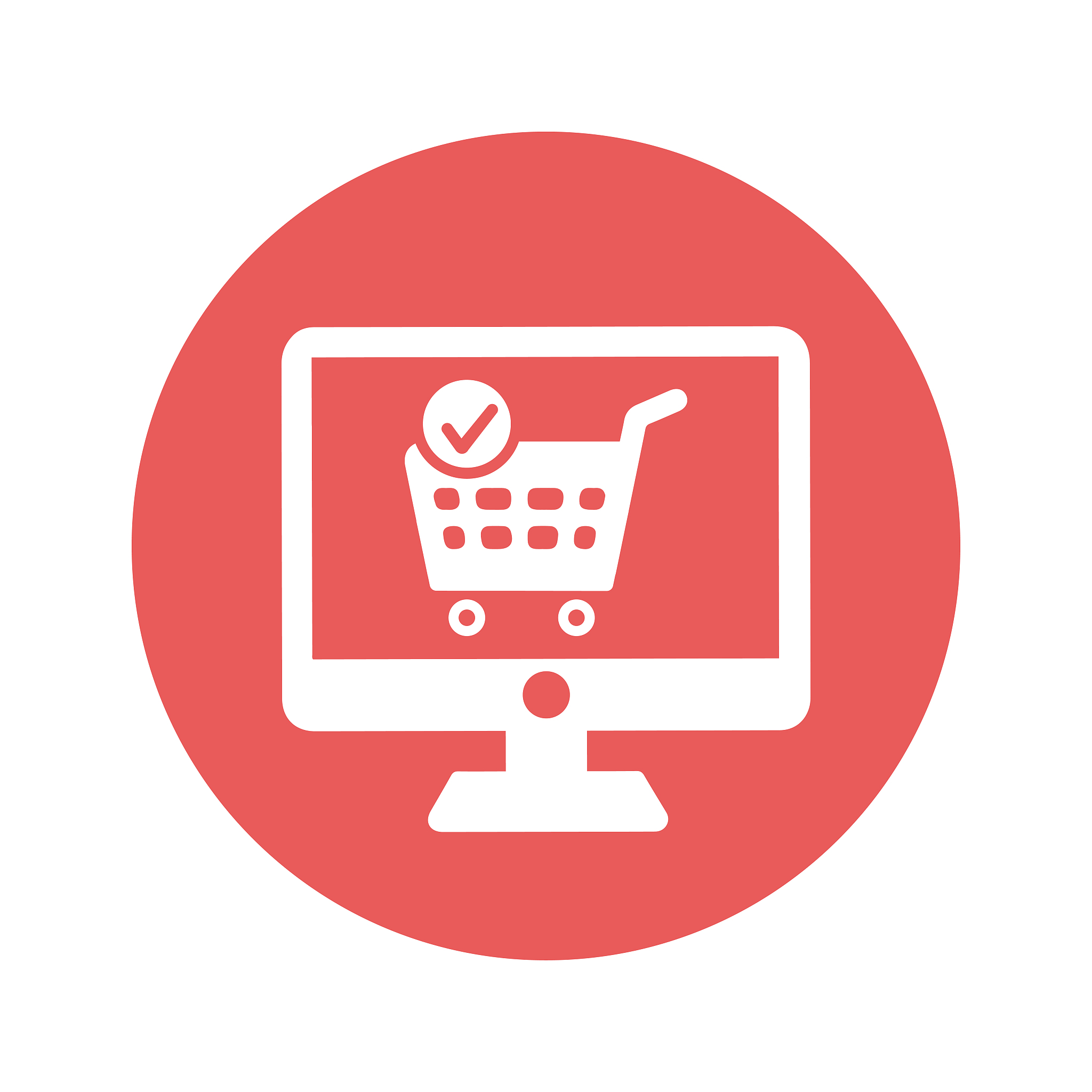 e commerce, online shopping vector icon