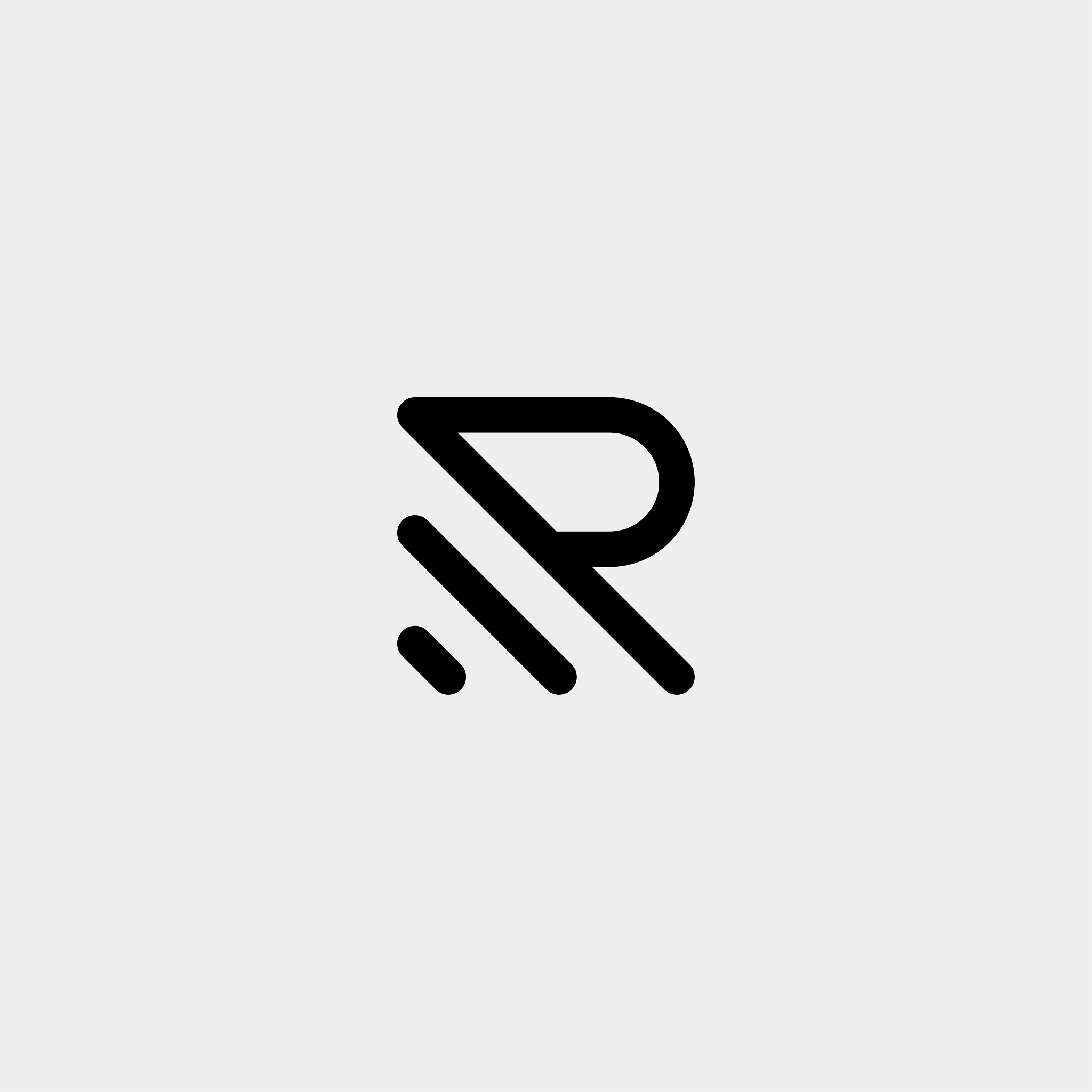 letter r ar ap monogram icon