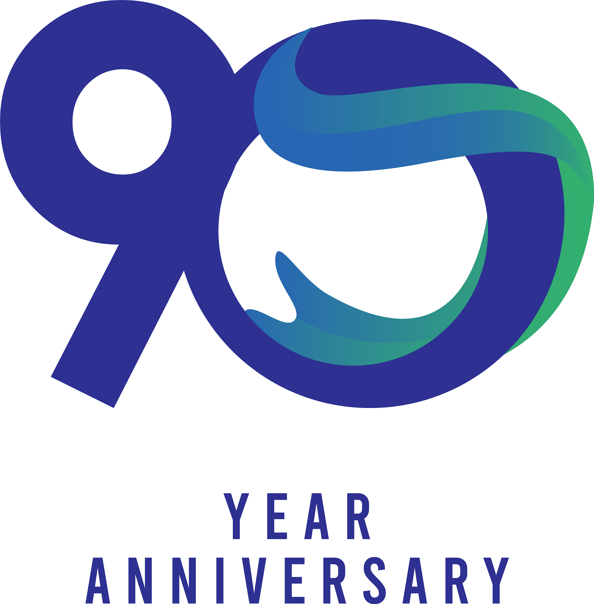 90 years anniversary template design