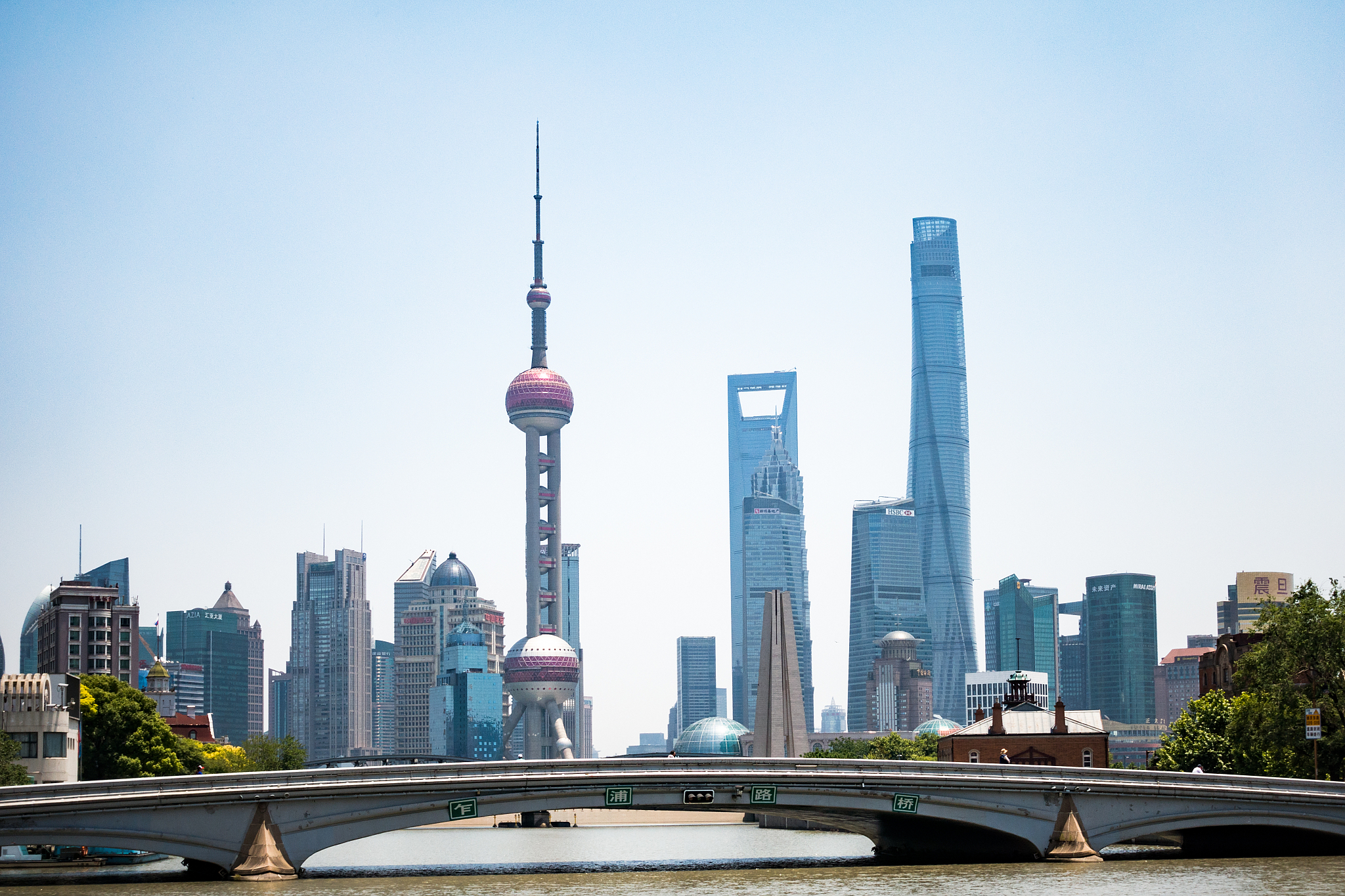 the suzhou river in shanghai