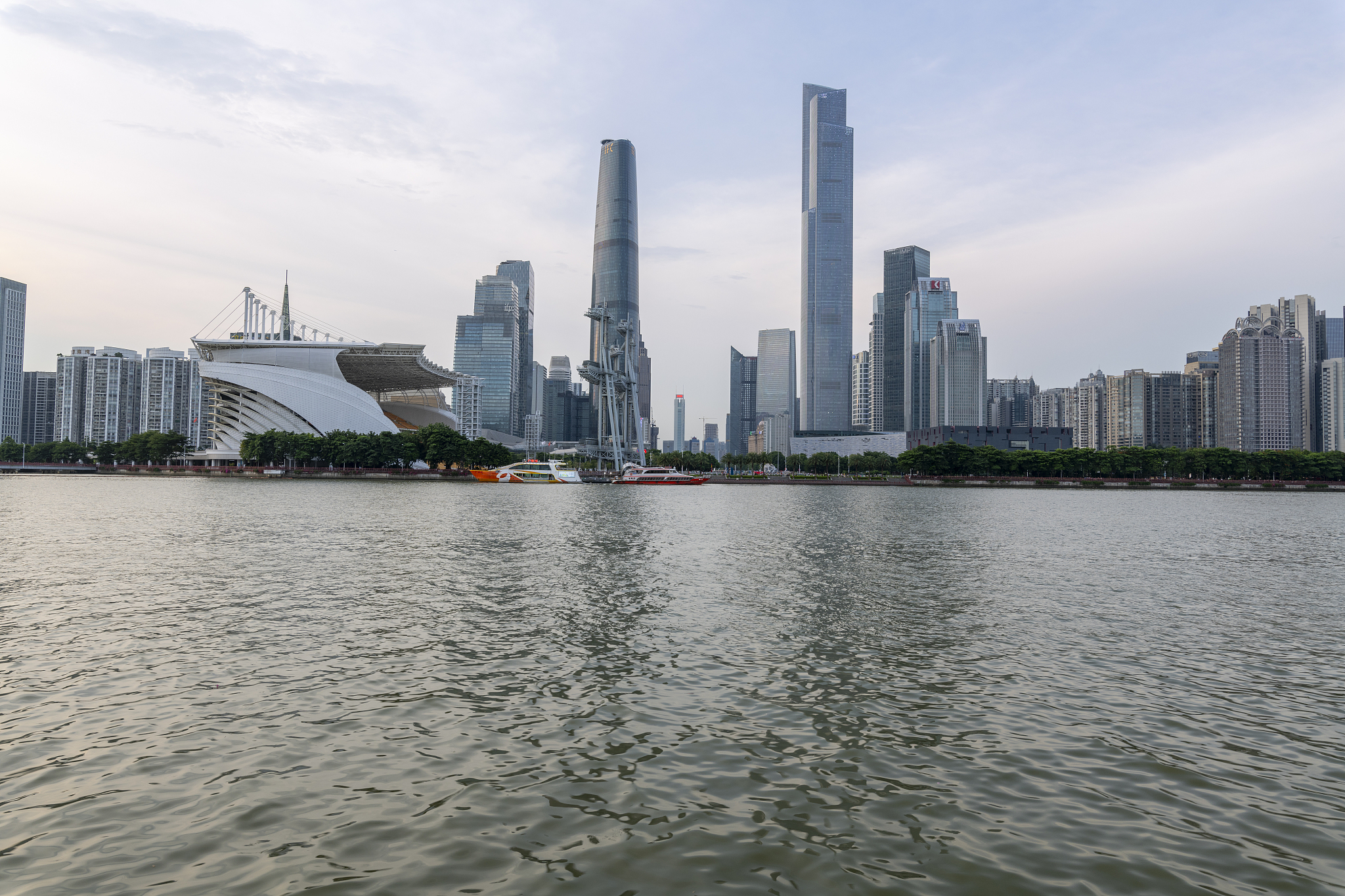 中国广州城市天际线