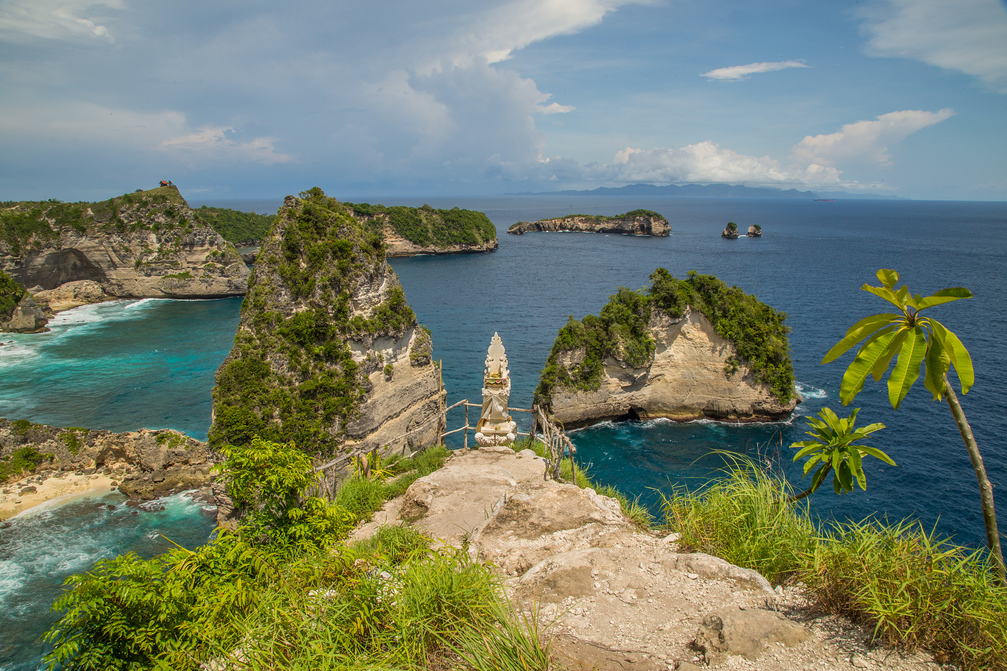 tropical sea and rocks