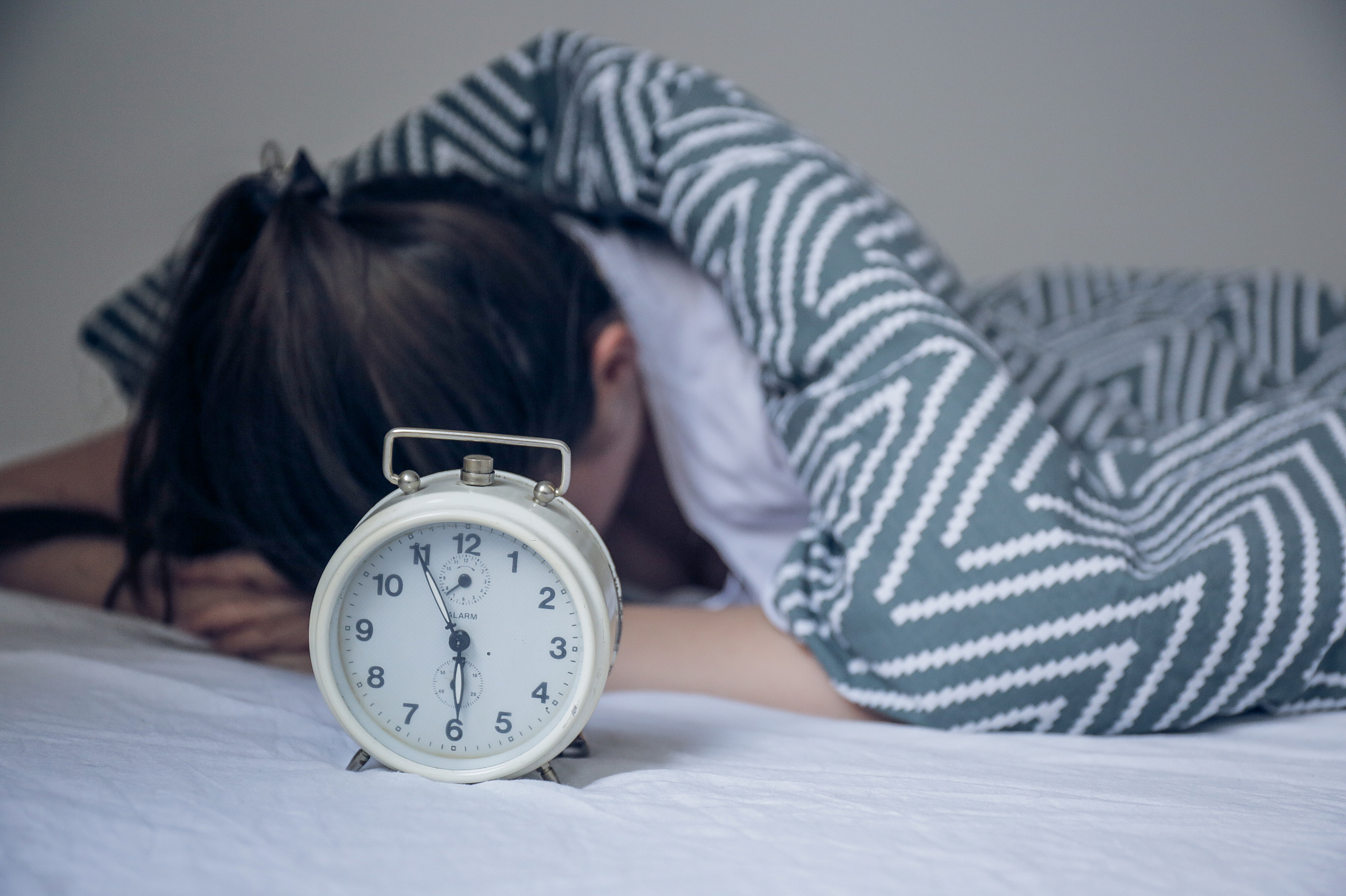 waking up