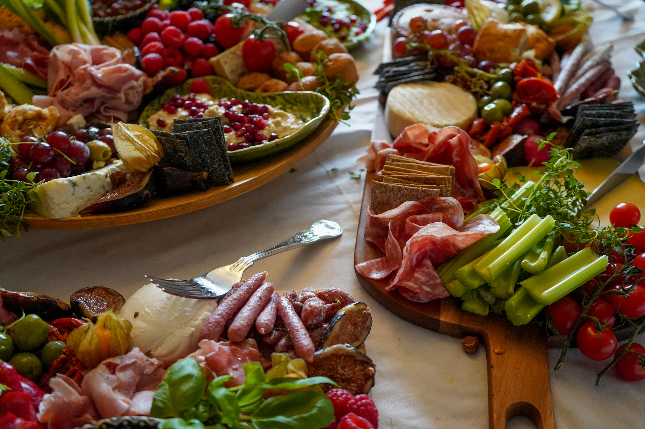 close up of a fresh food platter