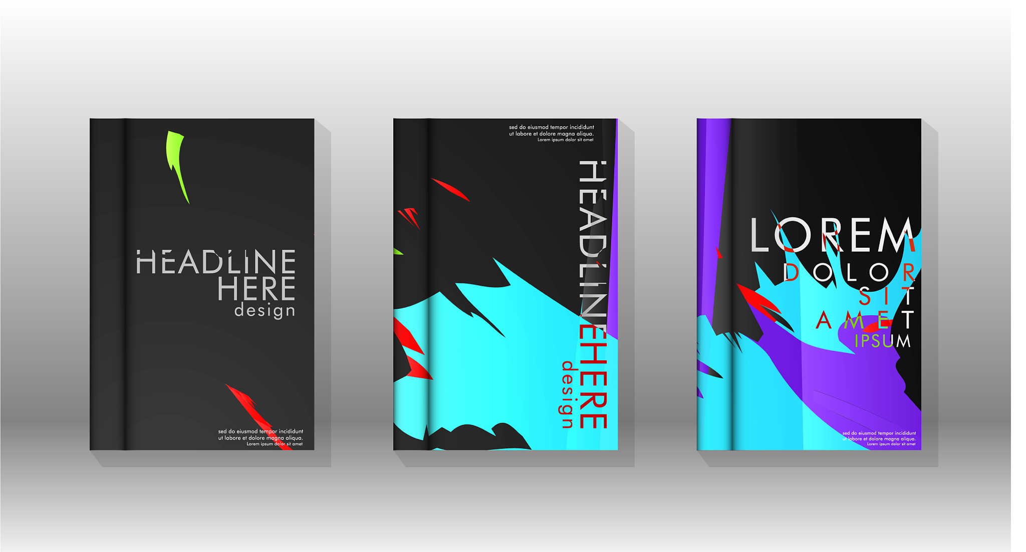 book cover colorful geometric backgrounds