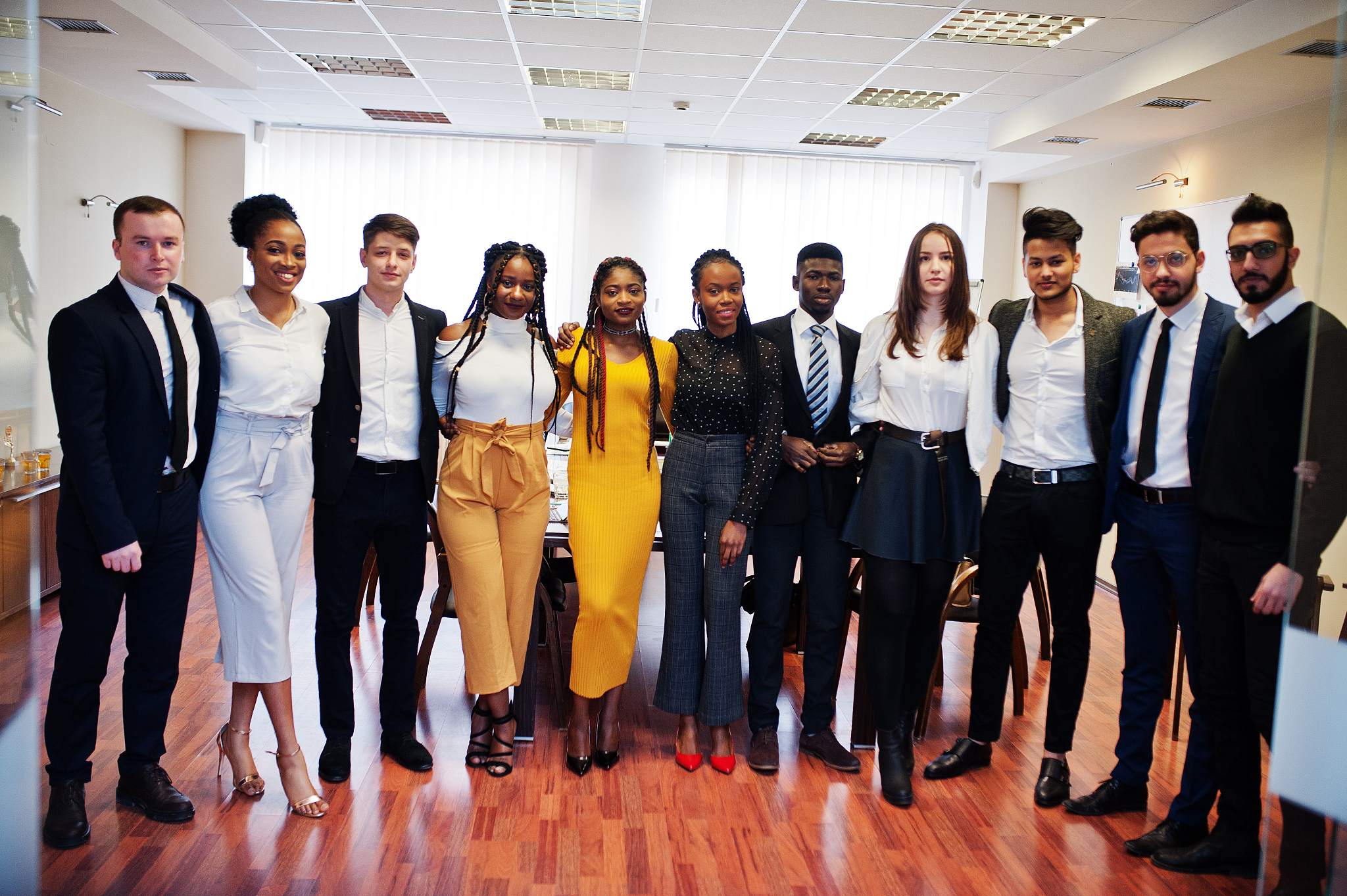 diverse business people on a meeting