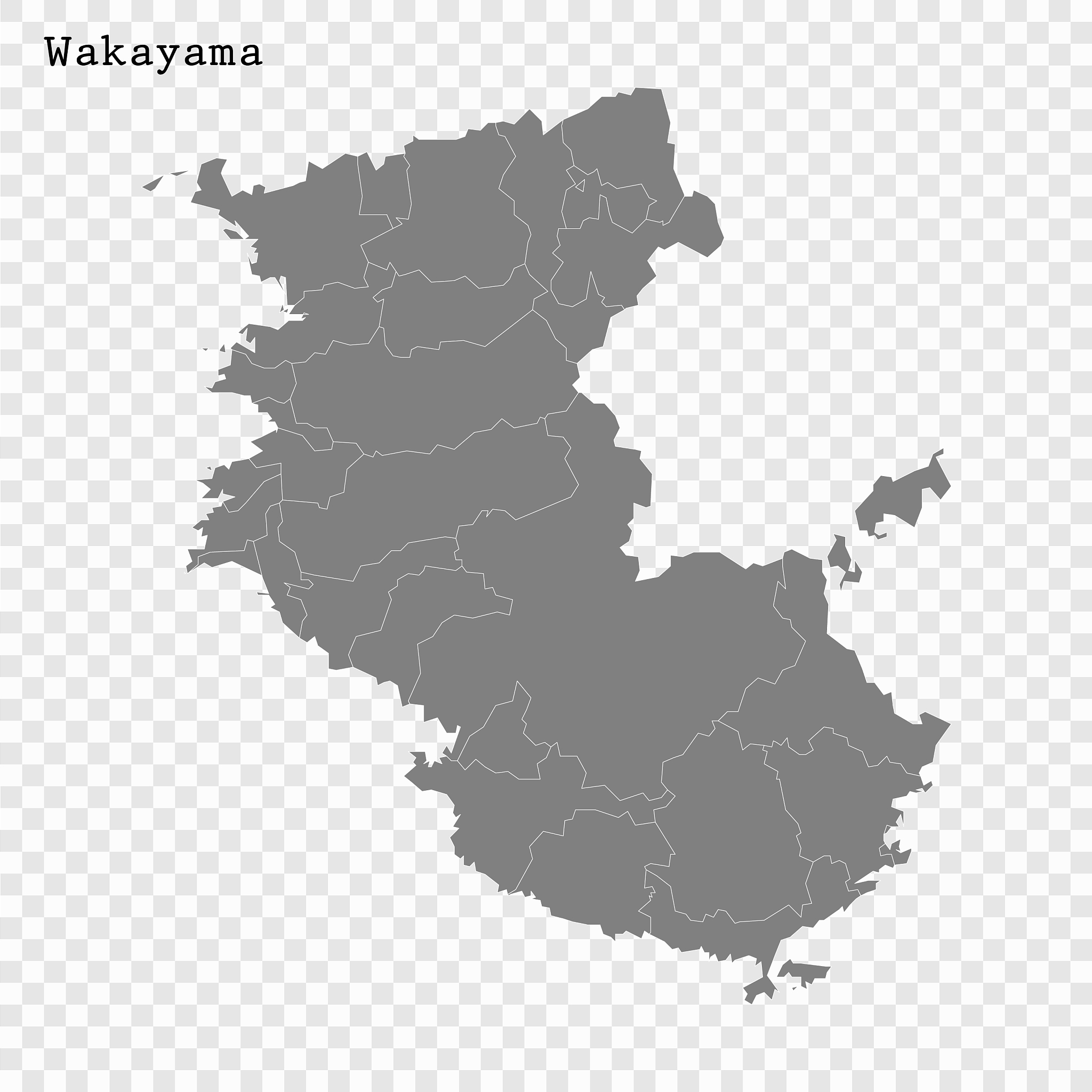 high quality map prefecture japan